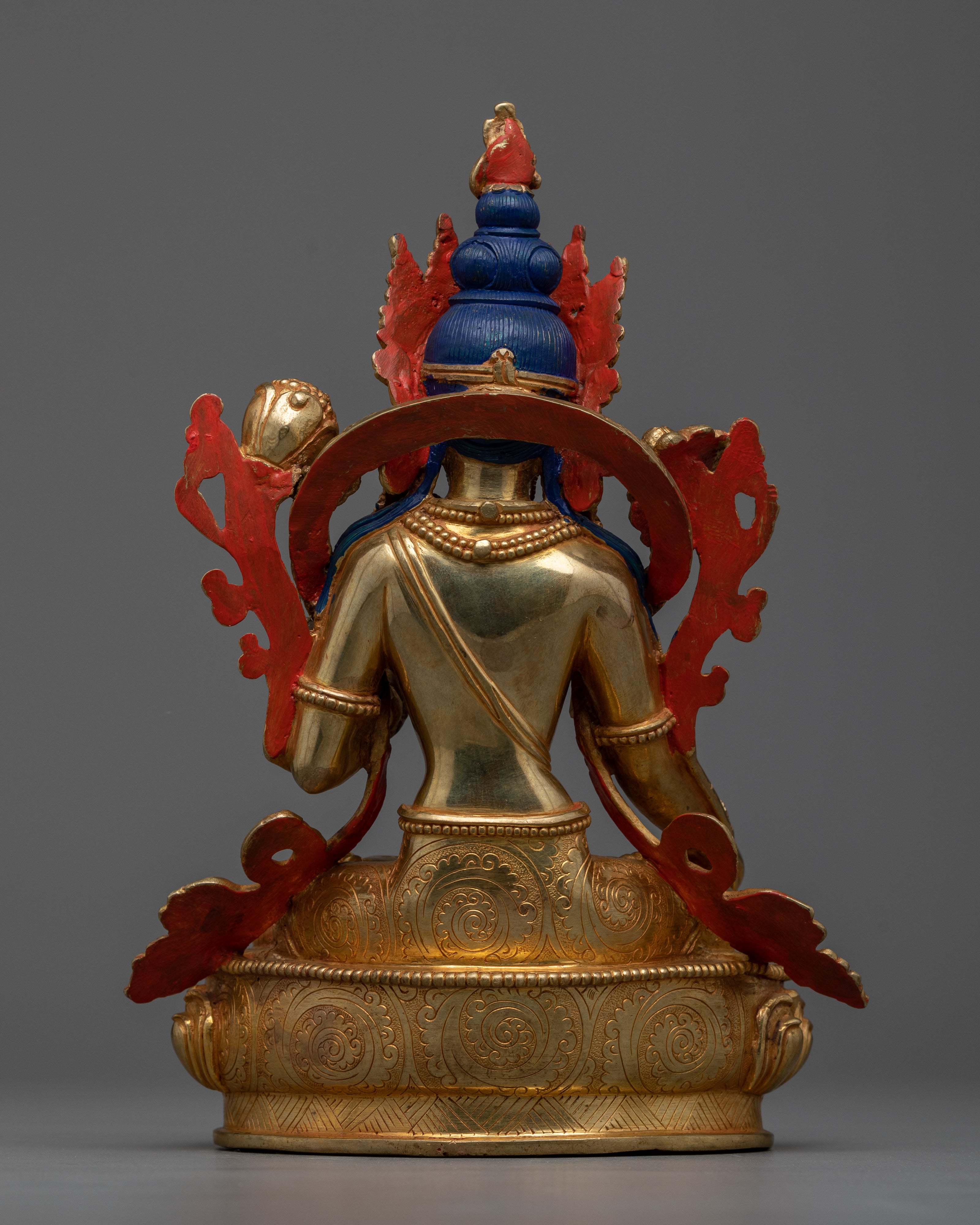 White Tara Crystal and Copper Statue | Embrace Serenity with our Sacred Sculpture