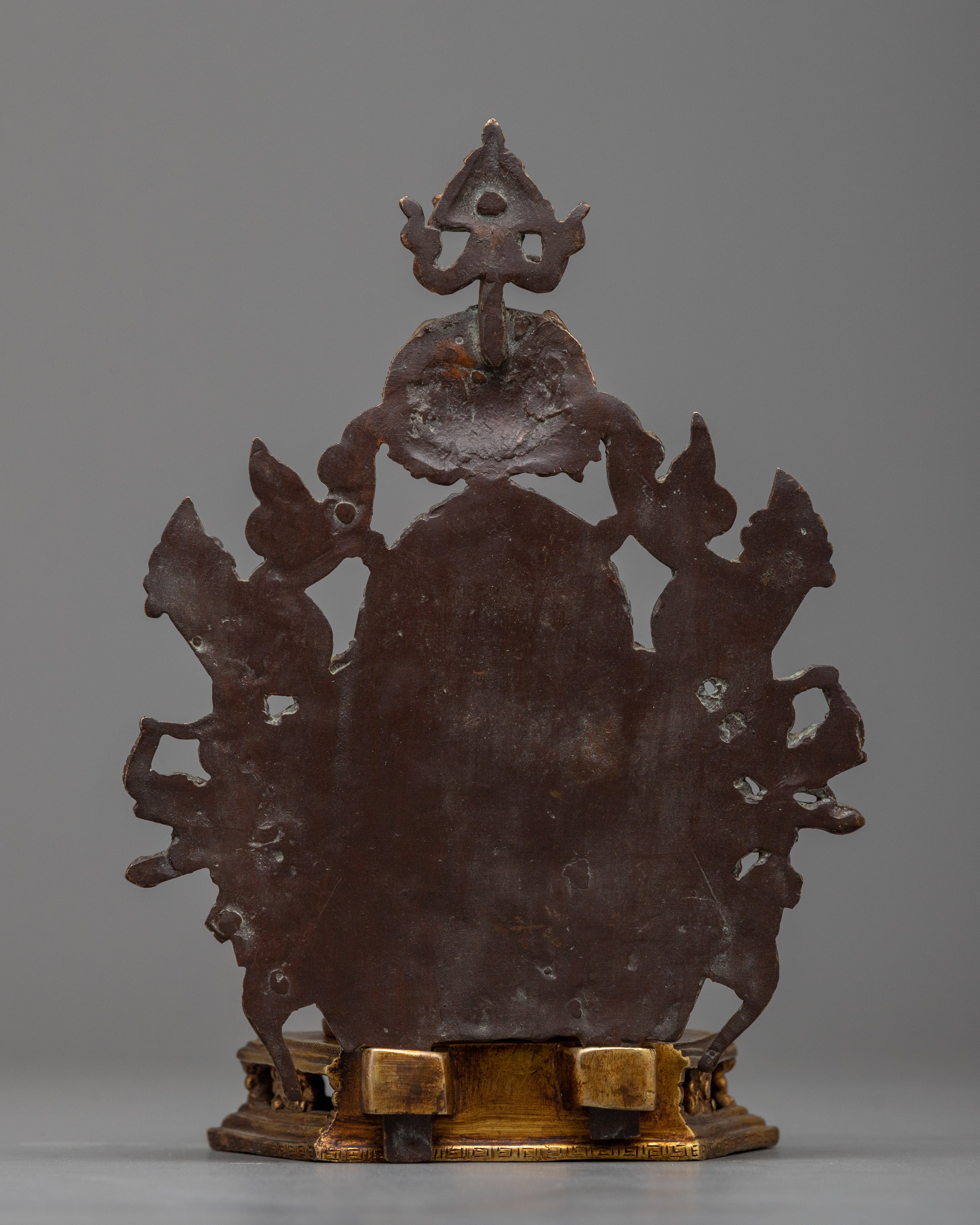 Journey into Eternal Bliss with Amitabh Buddha | Antique Finished Sculpture