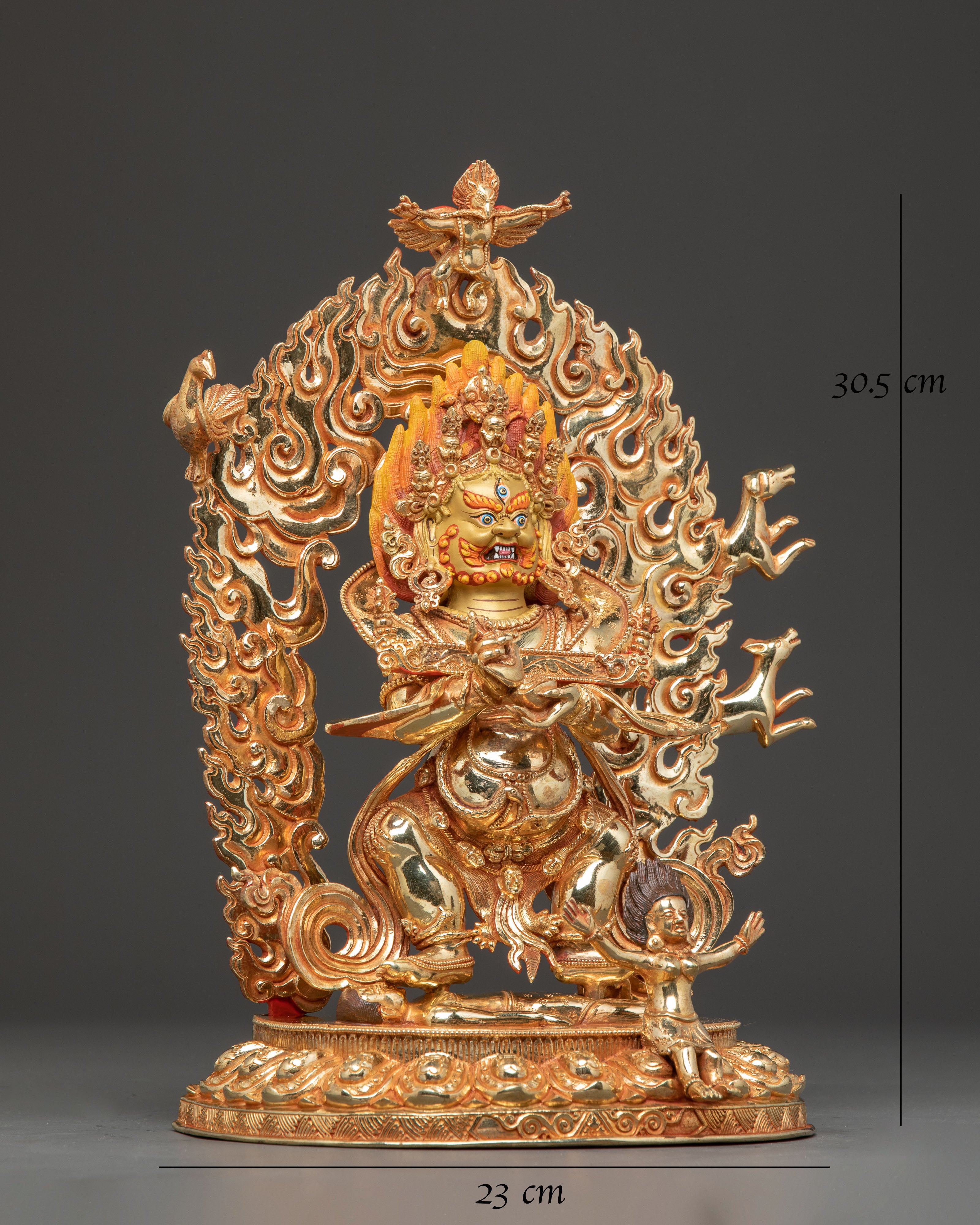 Sakya Mahakala Statue: Protector of Wisdom | Buddhist Sculpture