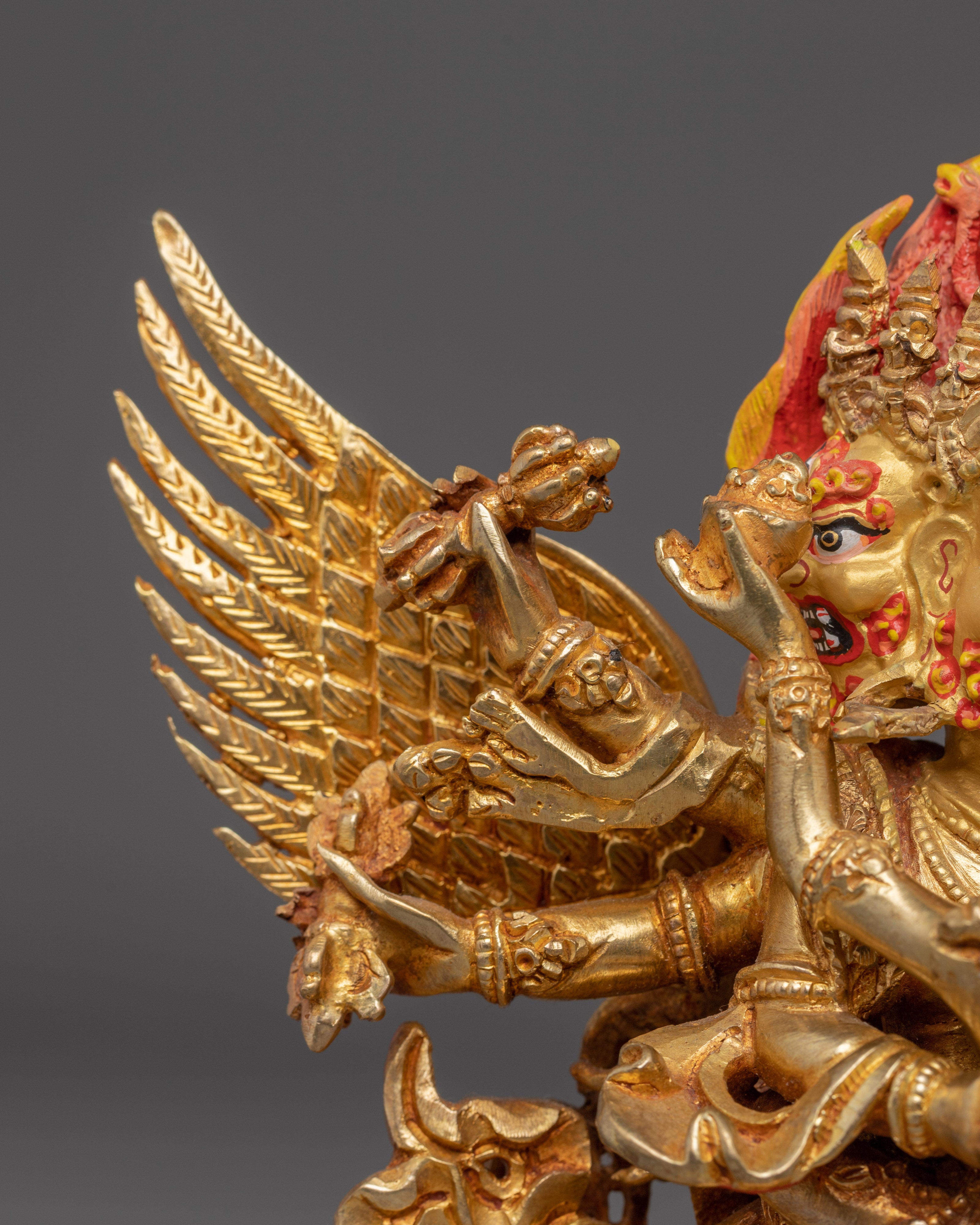 Handmade Vajrakilaya Copper Statue | Fierce Protector of Dharma