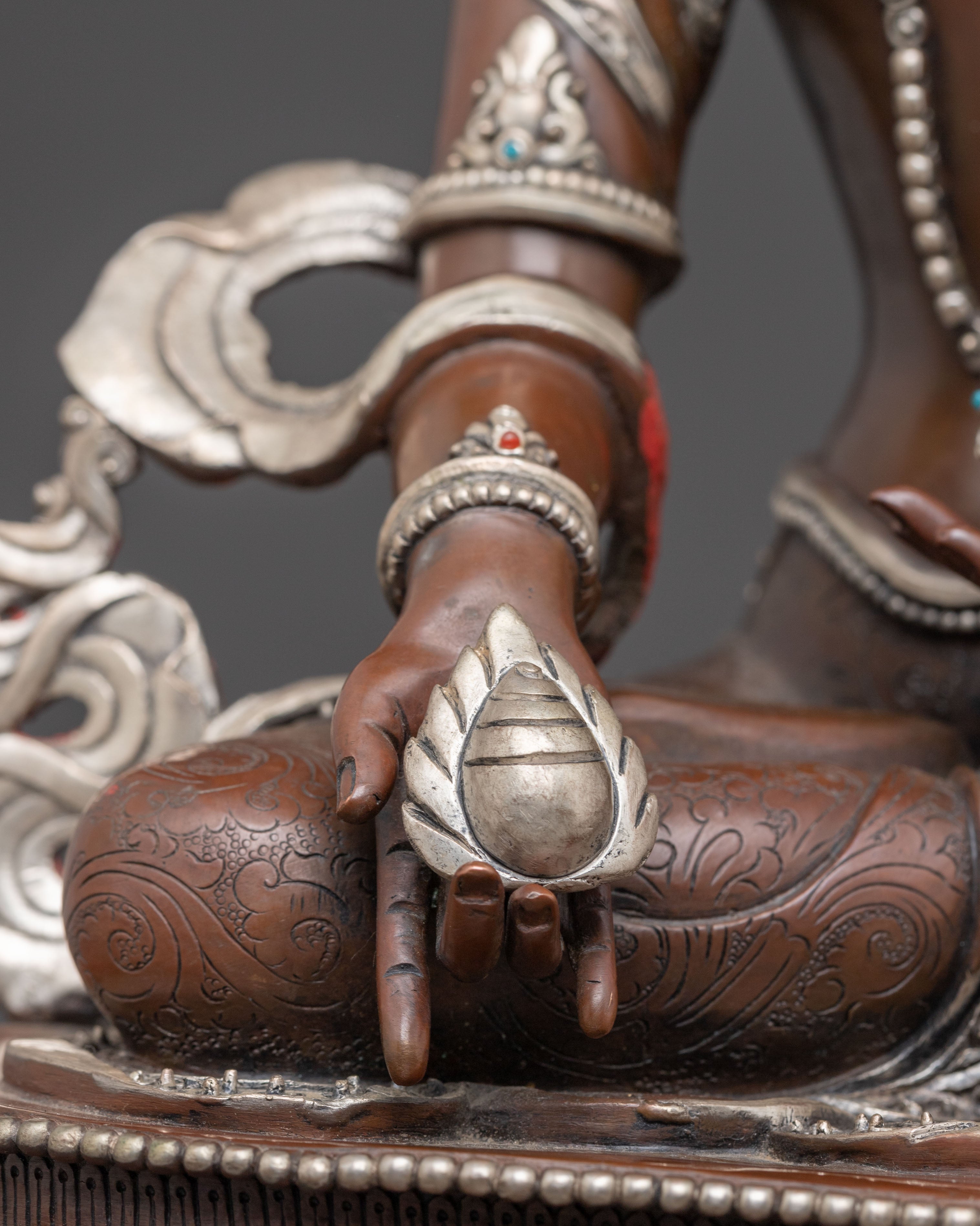 Bodhisattva Kshitigarbha Handmade Statue | Nepali Crafted Buddhist Icon