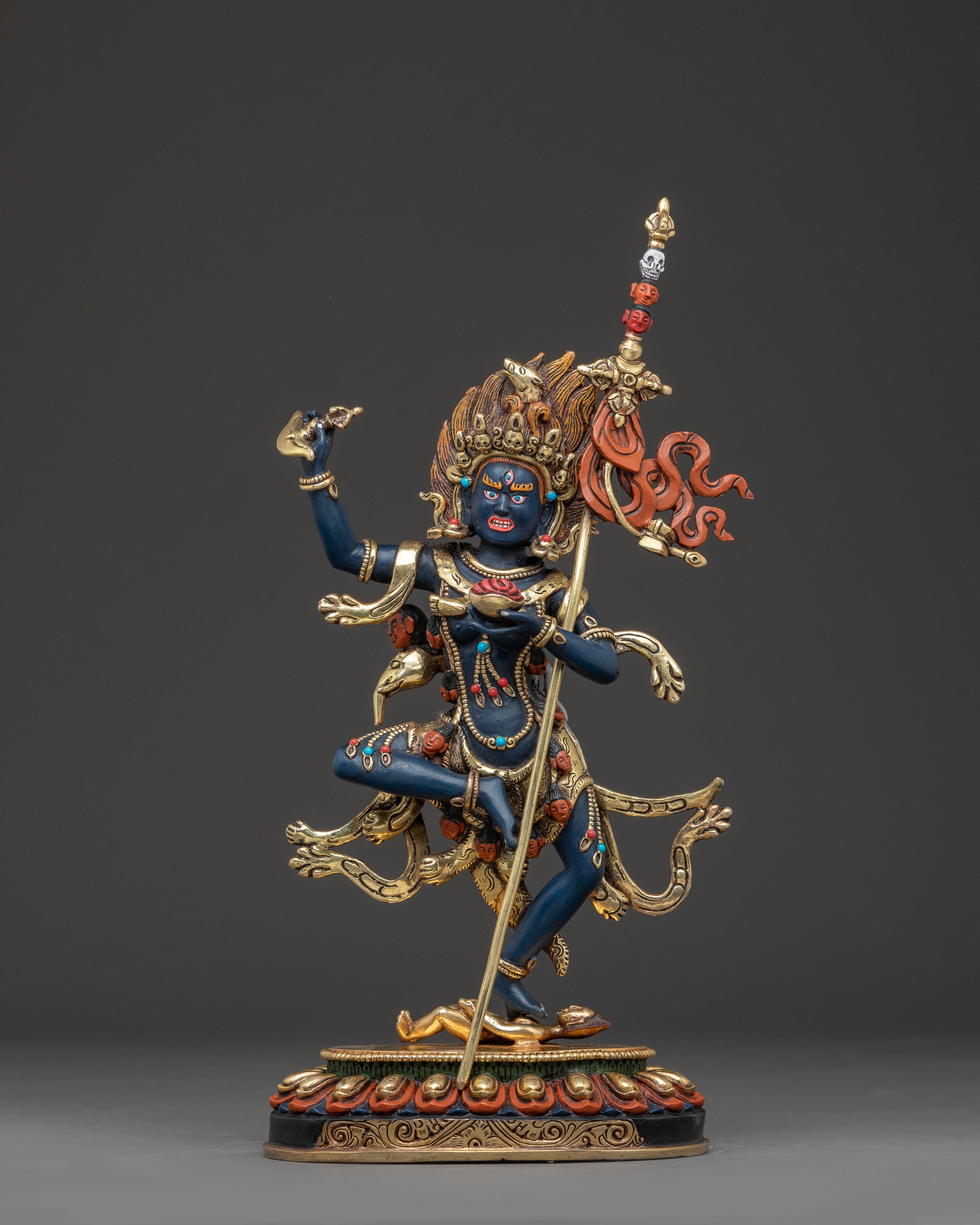 Wrathful Statue of Troma Nagmo | Fierce Protector of the Dharma