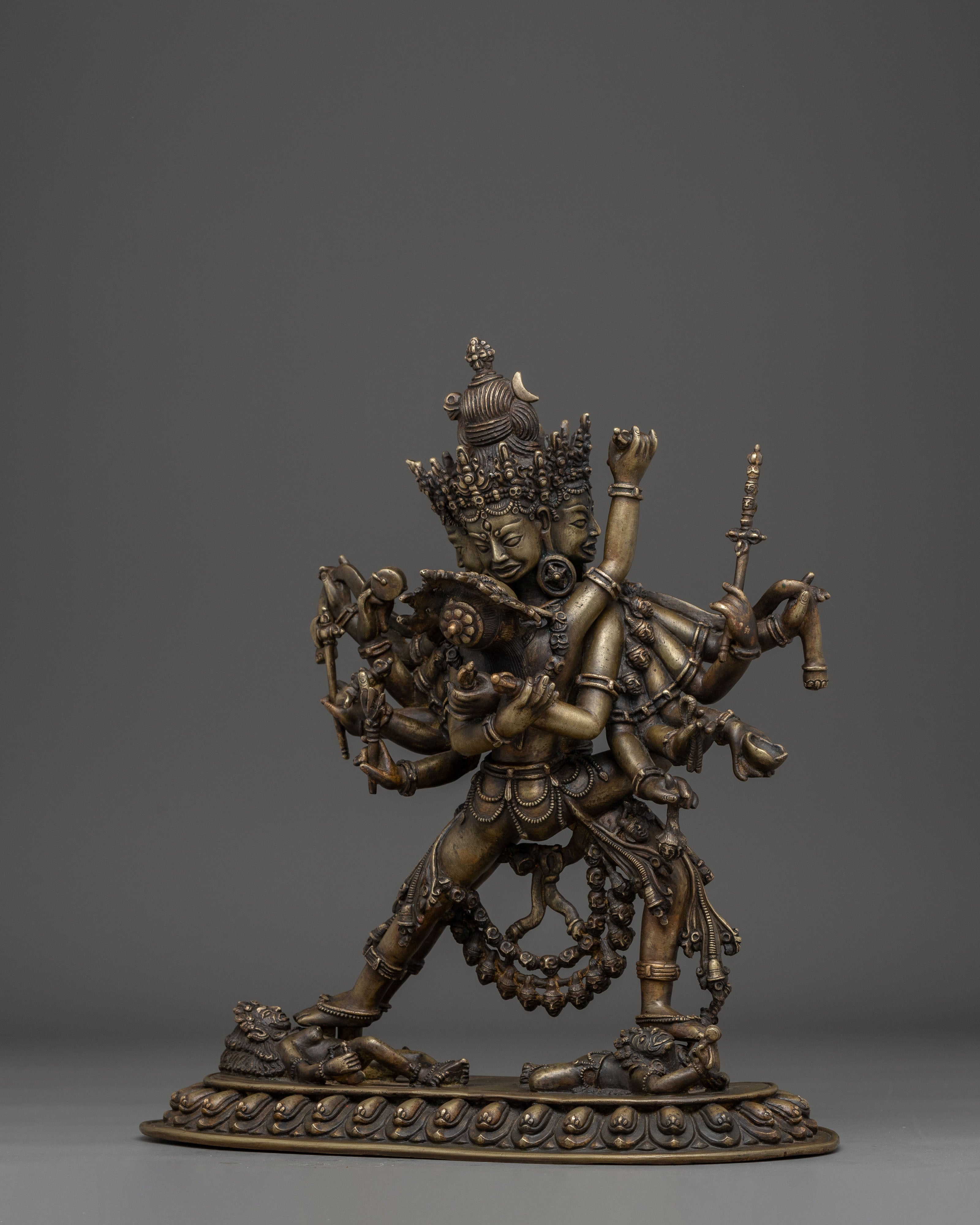 Handcrafted Buddhist Tantric Deity Chakrasambhara