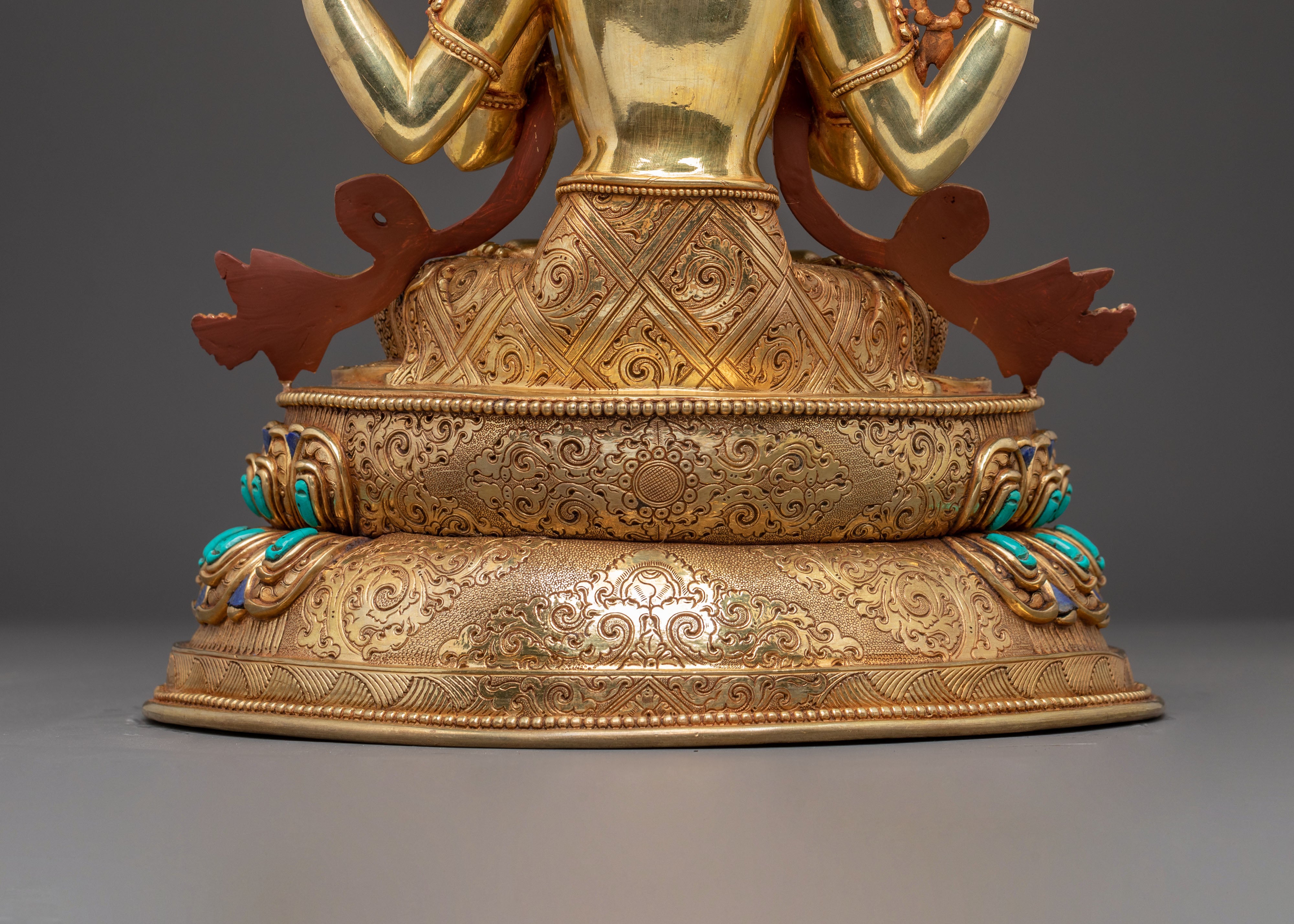 Handmade Golden Statue of Compassion Bodhisattva Avalokiteshvara