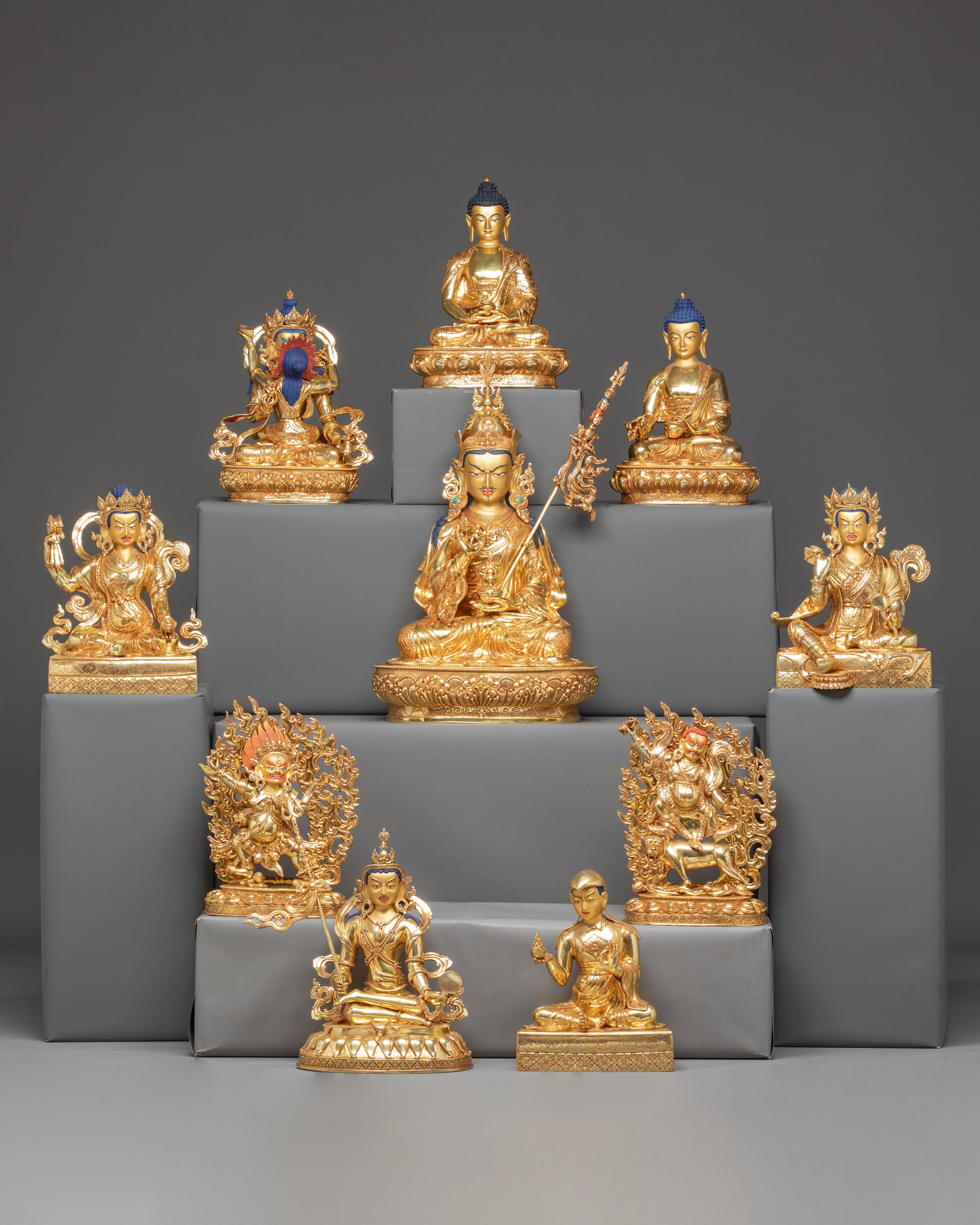 Eight Manifestations of Guru Rinpoche Statue