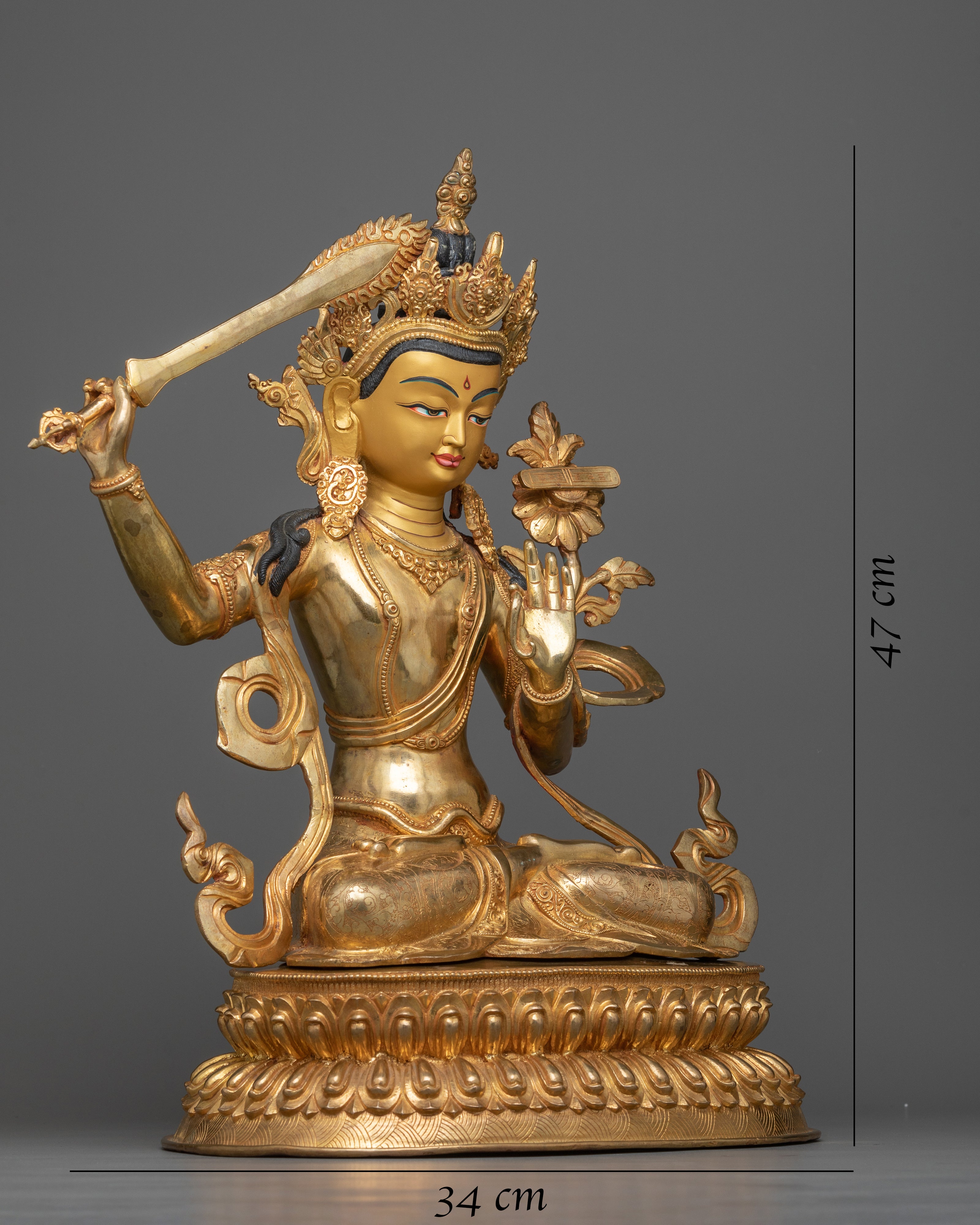 Manjushri 18.5 Inches Statue
