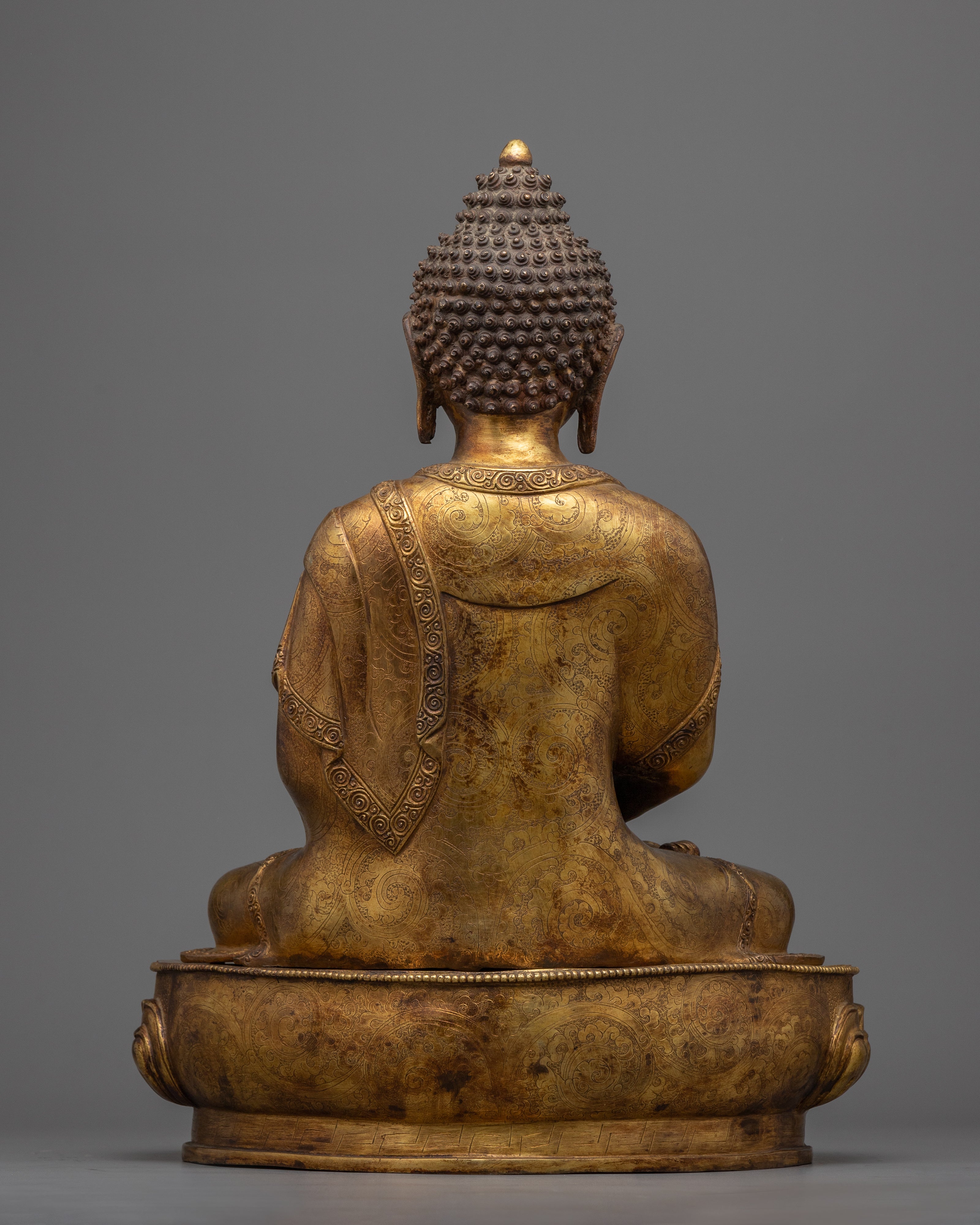 Amitabha Buddha Antique Finish Statue