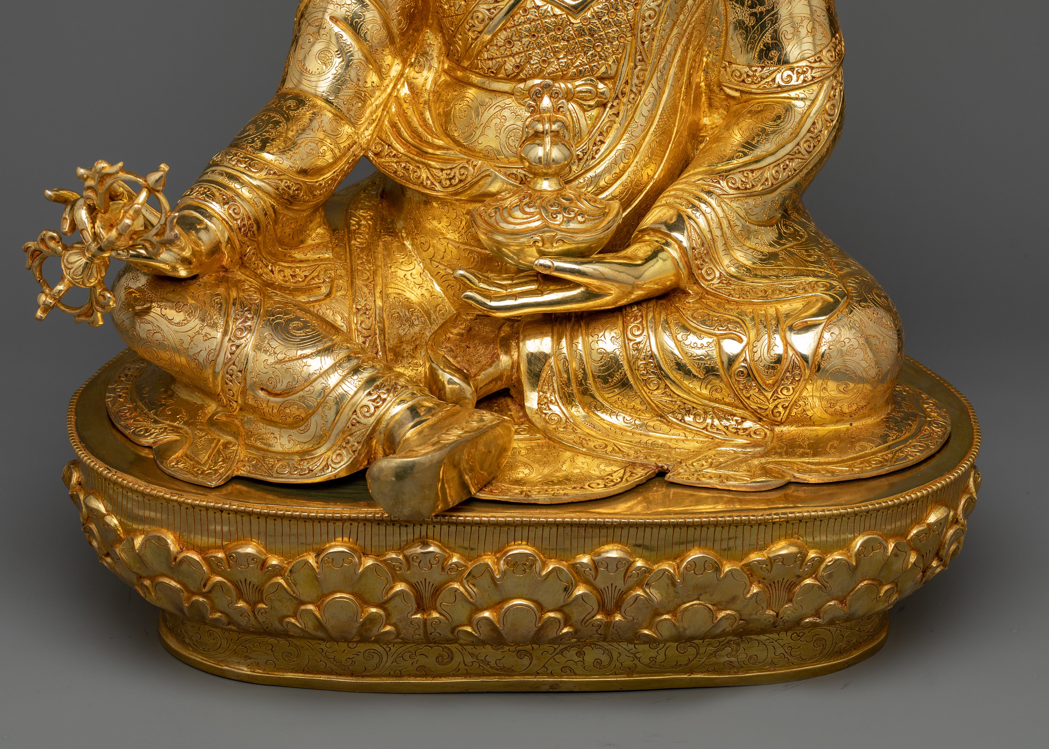 Large Guru Padmasambhava Statue | Second Buddha, Handmade Guru Rinpoche Art