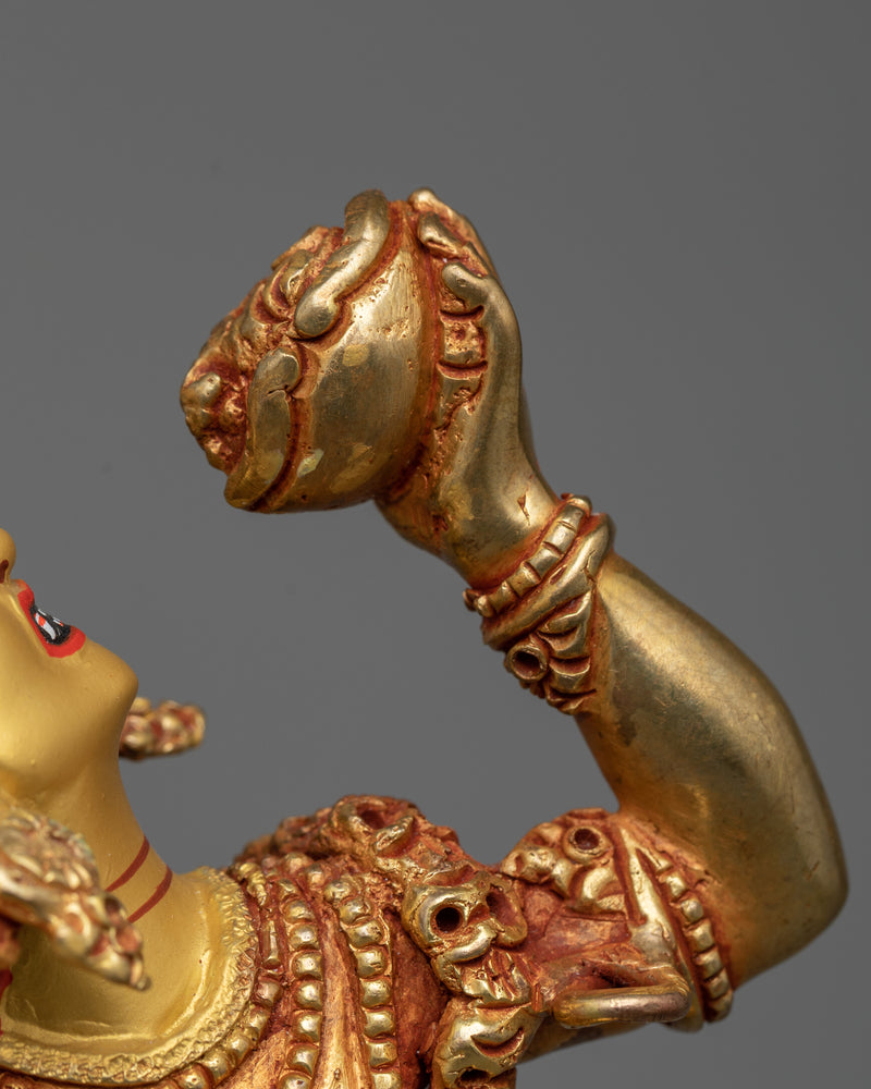 Dakini Vajrayogini Gold Statue | Deity of associated with Triumph over Ignorance