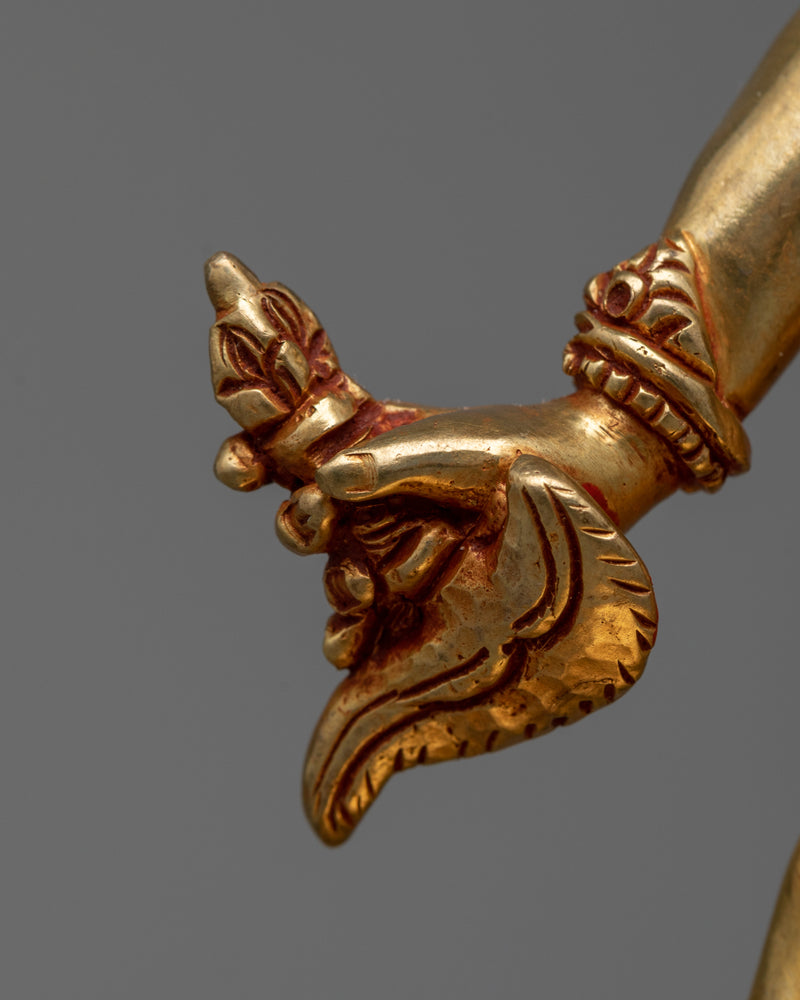 Dakini Vajrayogini Gold Statue | Deity of associated with Triumph over Ignorance