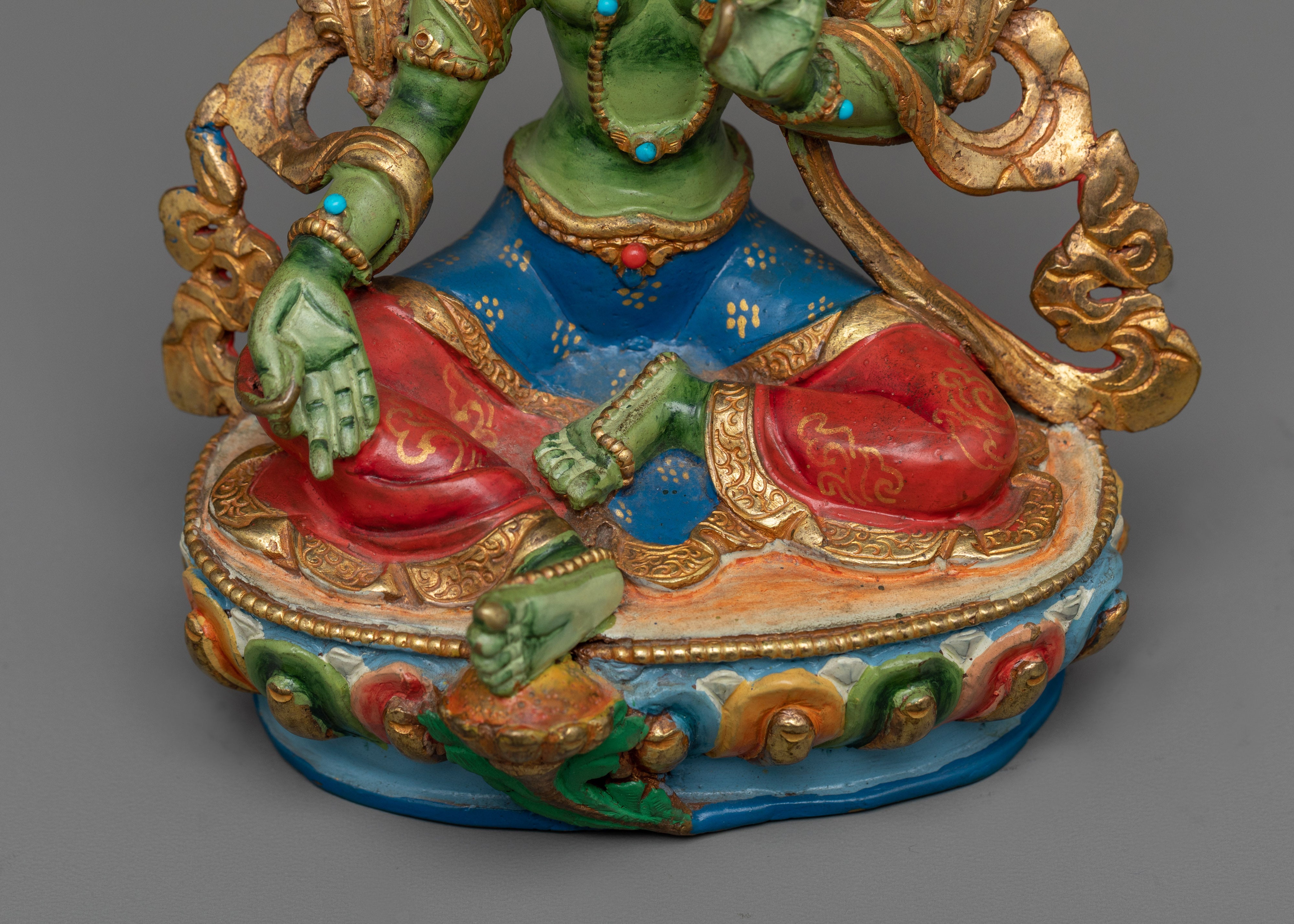 Green Tara Buddha Statue | Resonance of Swift Compassion