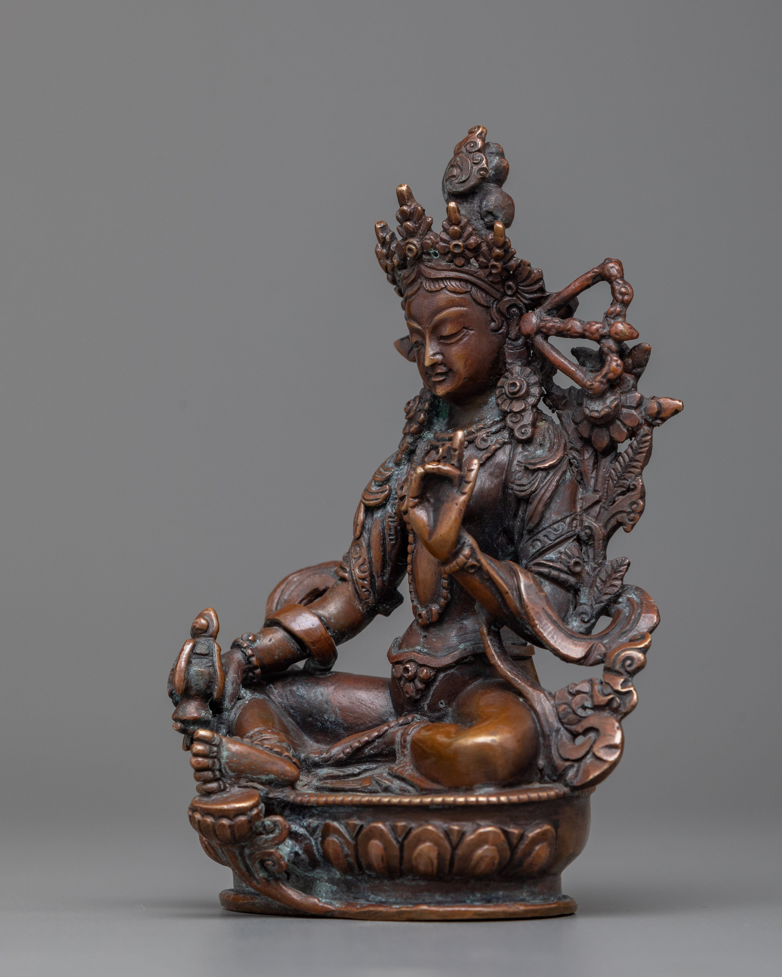 Red Tara Statue | The Radiant Savior of All