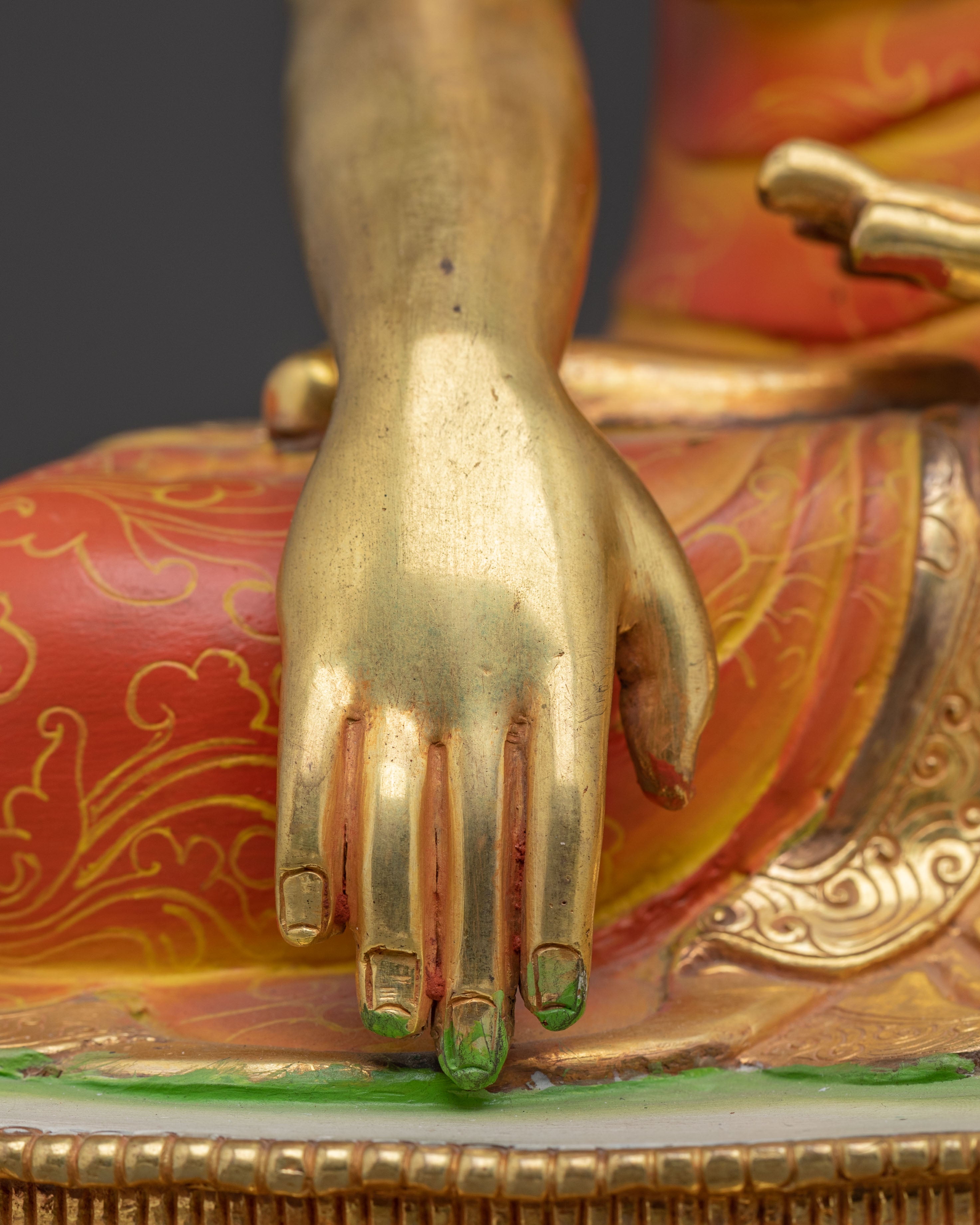 Golden Shakyamuni Buddha Handmade Artwork | Historical Buddha