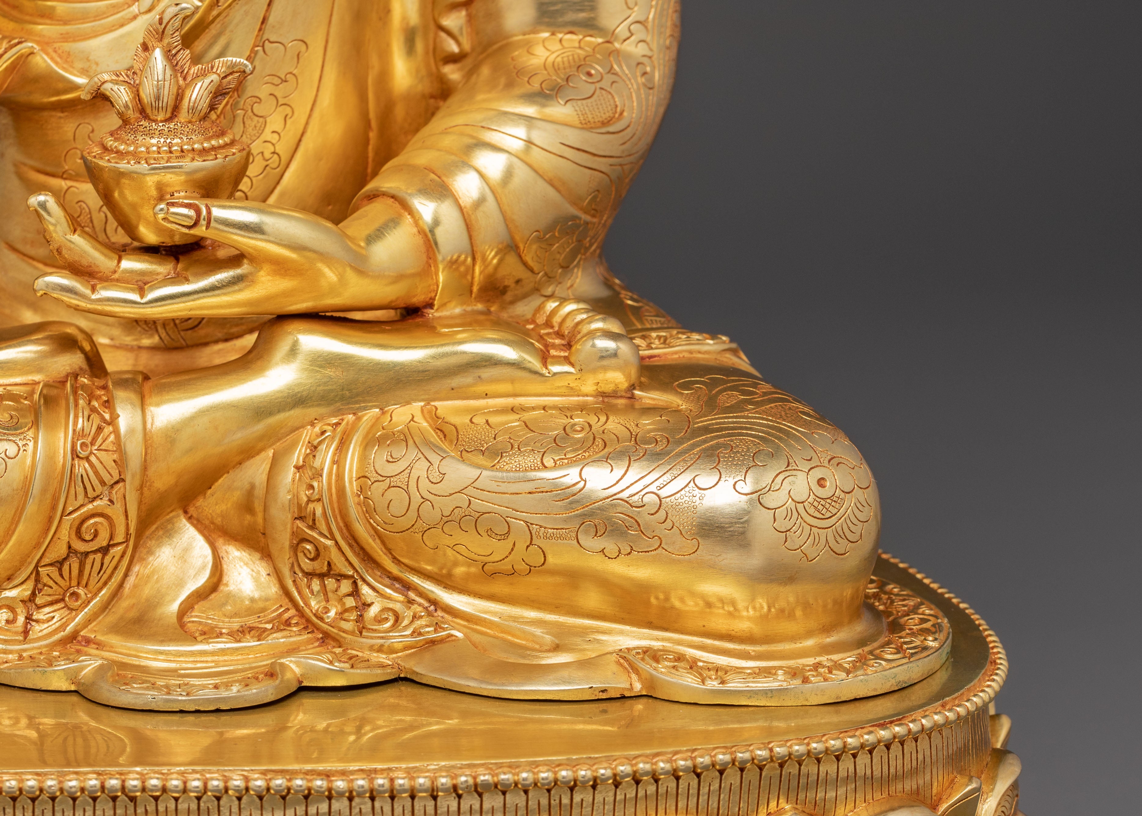 Handmade Medicine Buddha Statue for Altar Decor | Healing Deity for Meditation