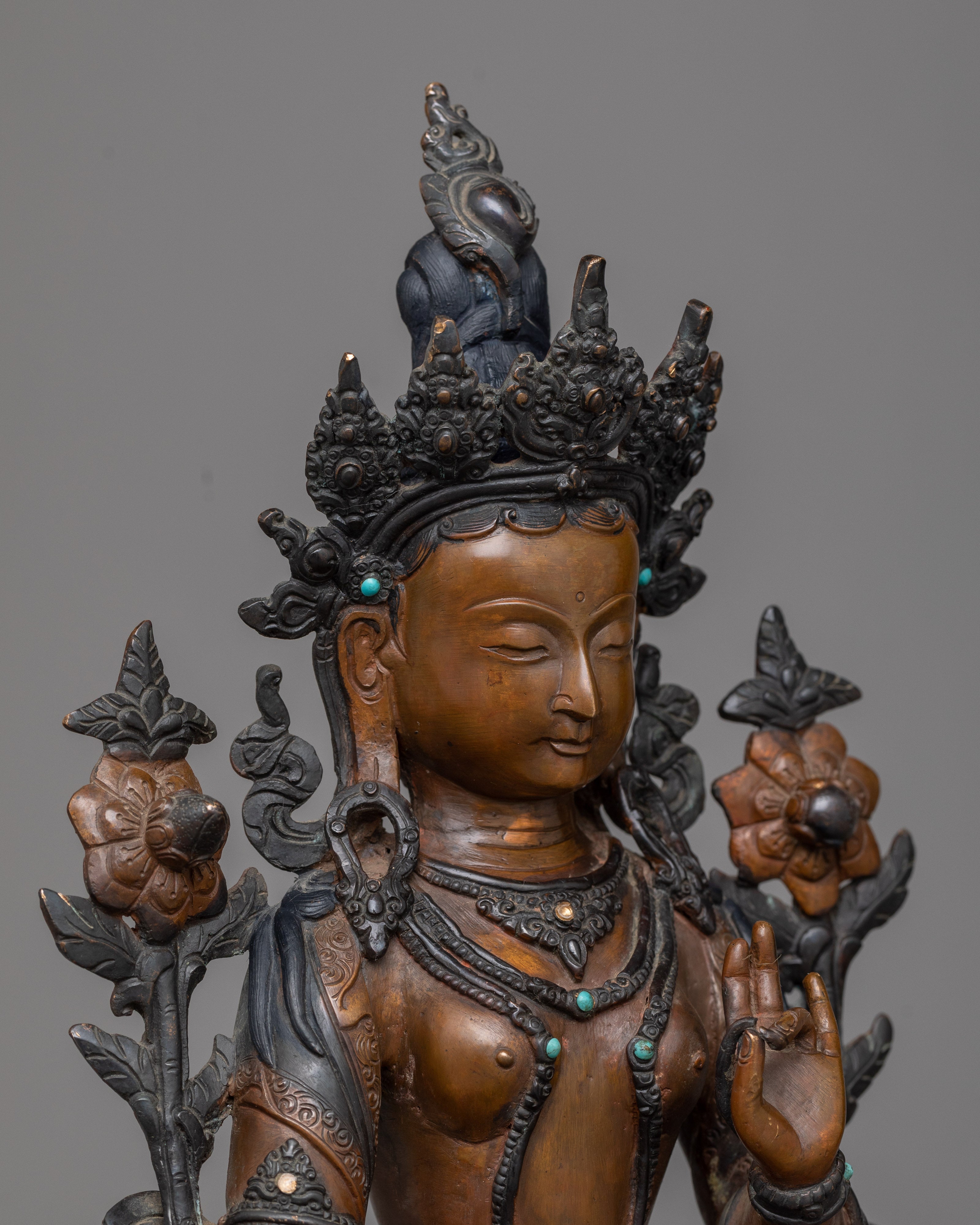 green tara idol