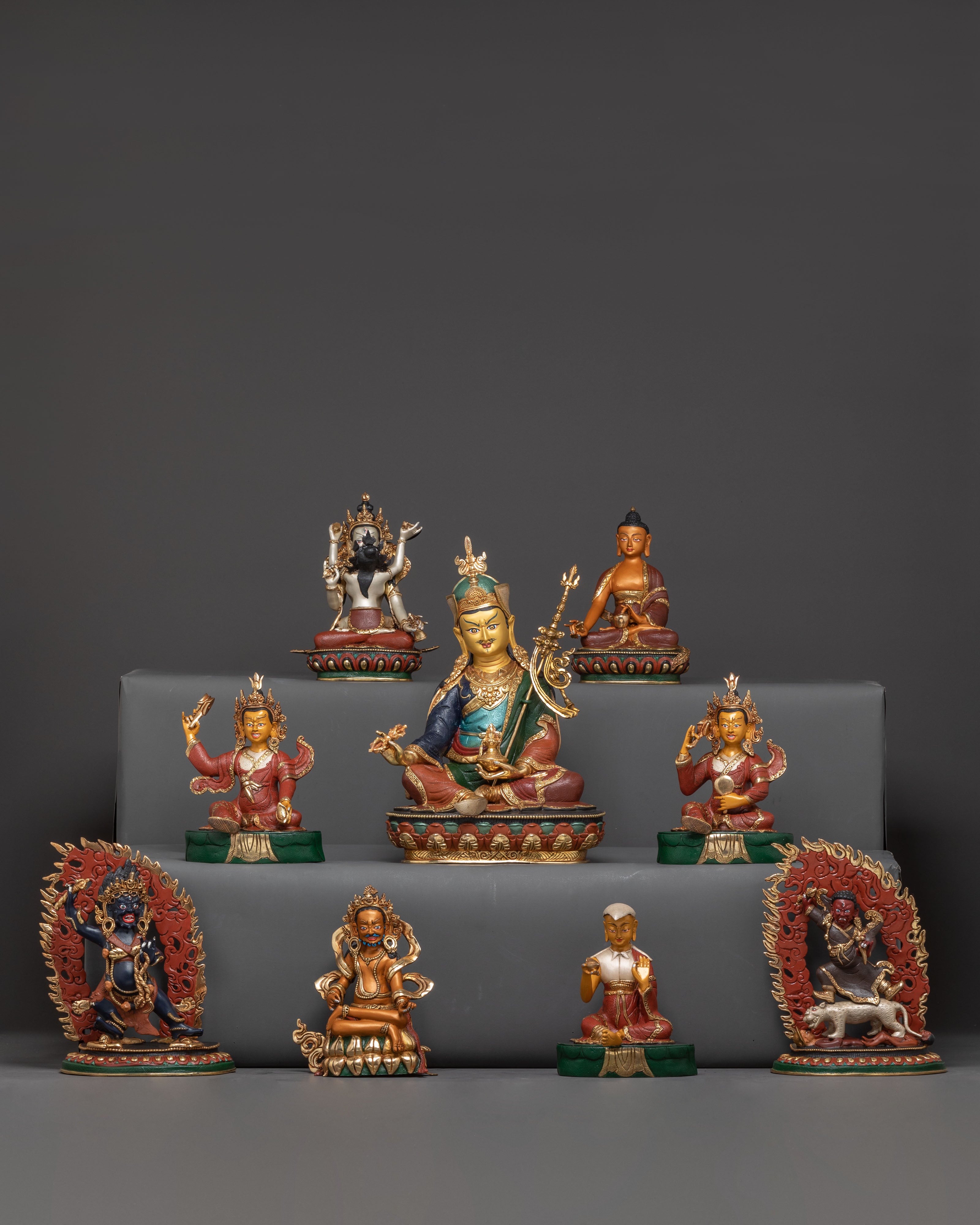 Eight Manifestation of Guru Rinpoche Statue Set | Padmasambhava Altar