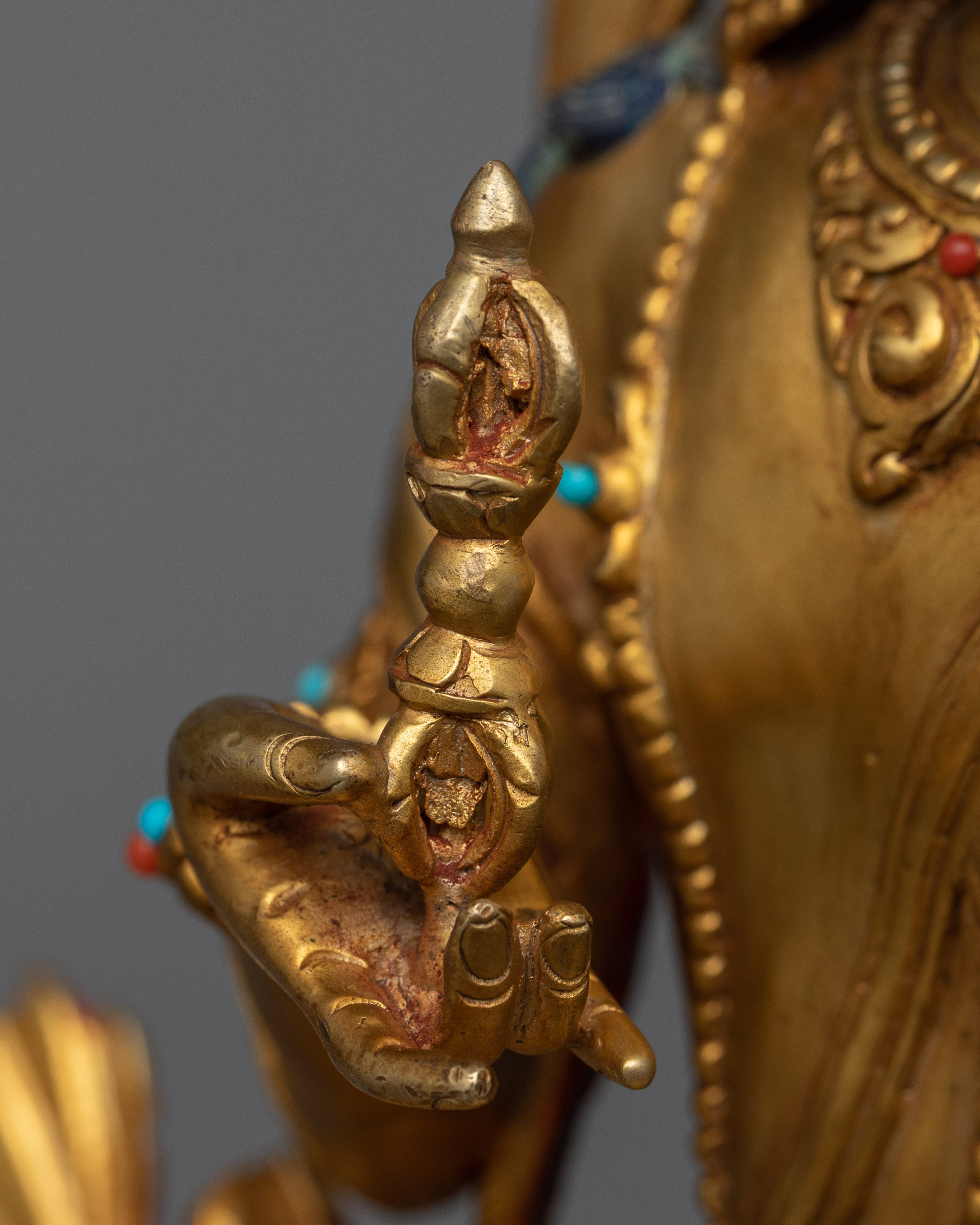 Elegant Dorje Sempa Vajrasattva Sculpture | Himalayan Spiritual Artwork