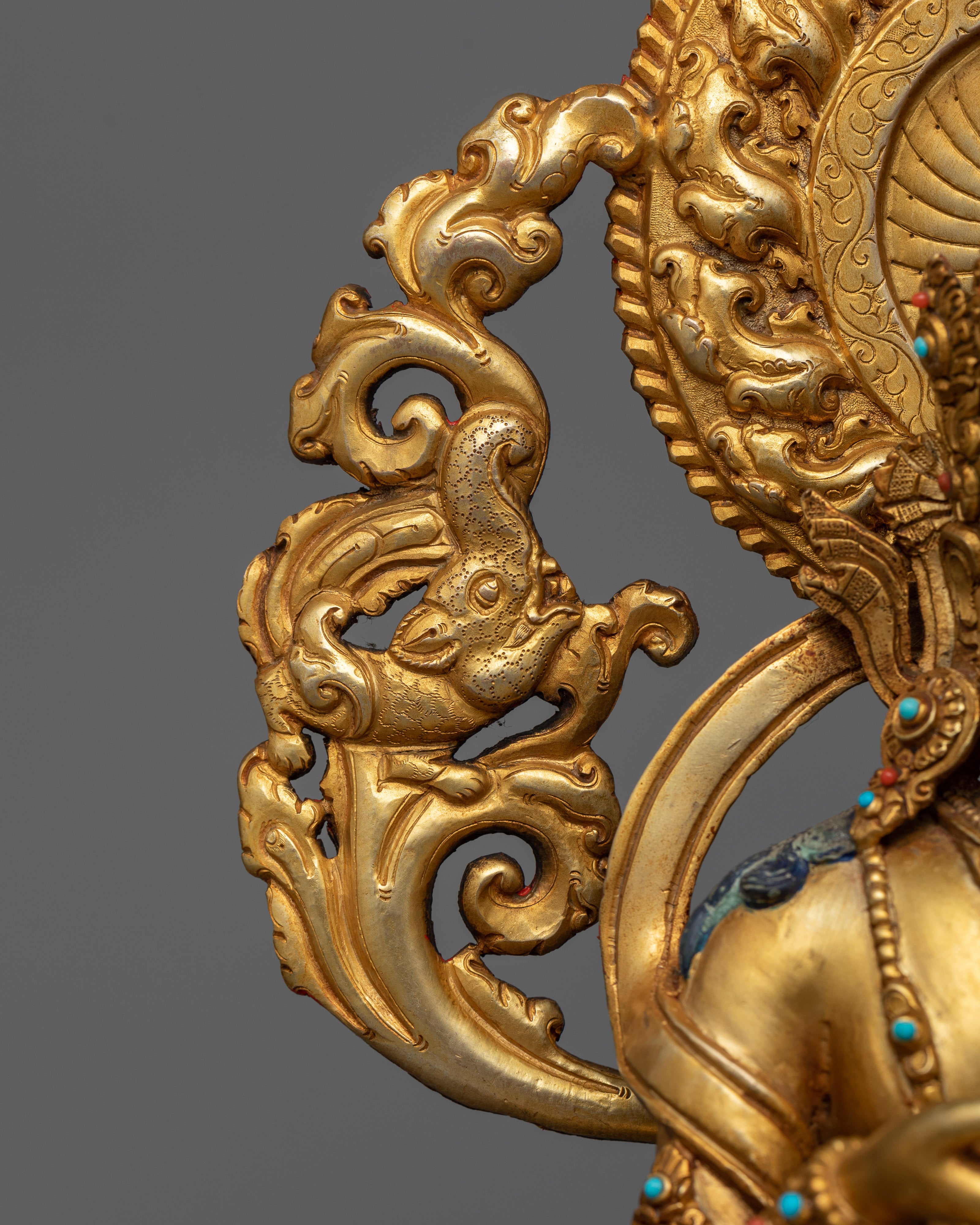 Elegant Dorje Sempa Vajrasattva Sculpture | Himalayan Spiritual Artwork