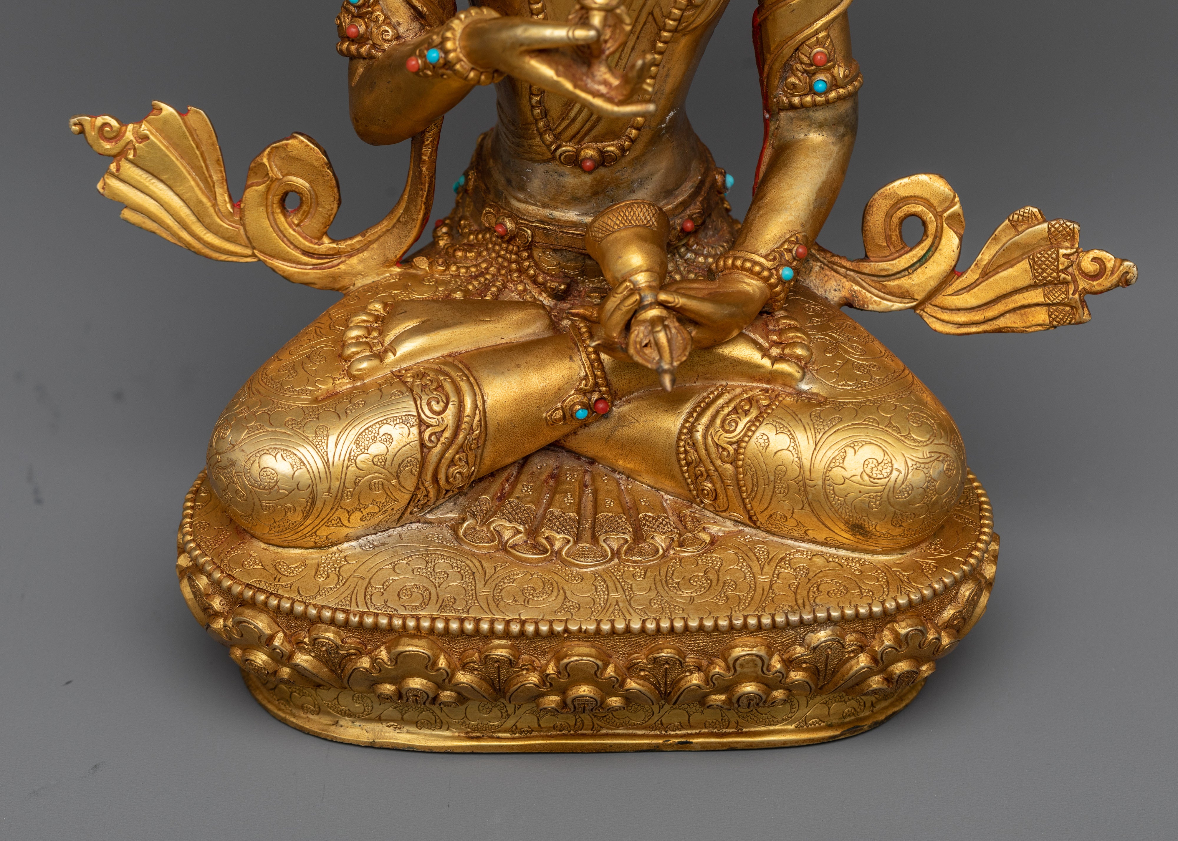 Elegant Dorje Sempa Vajrasattva Sculpture | Himalayan Spiritual Artwork