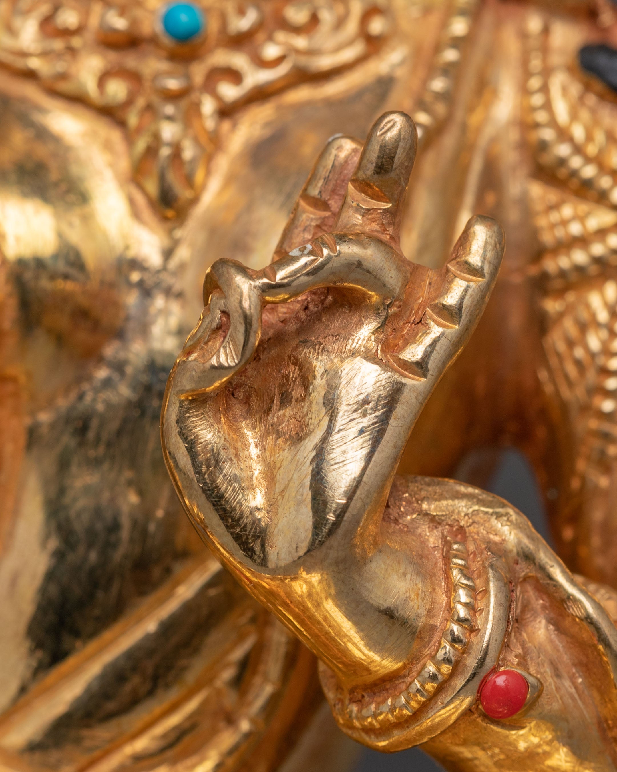 Golden 21 Tara Statues Set | Multiples of Tara for Ritual and Altar