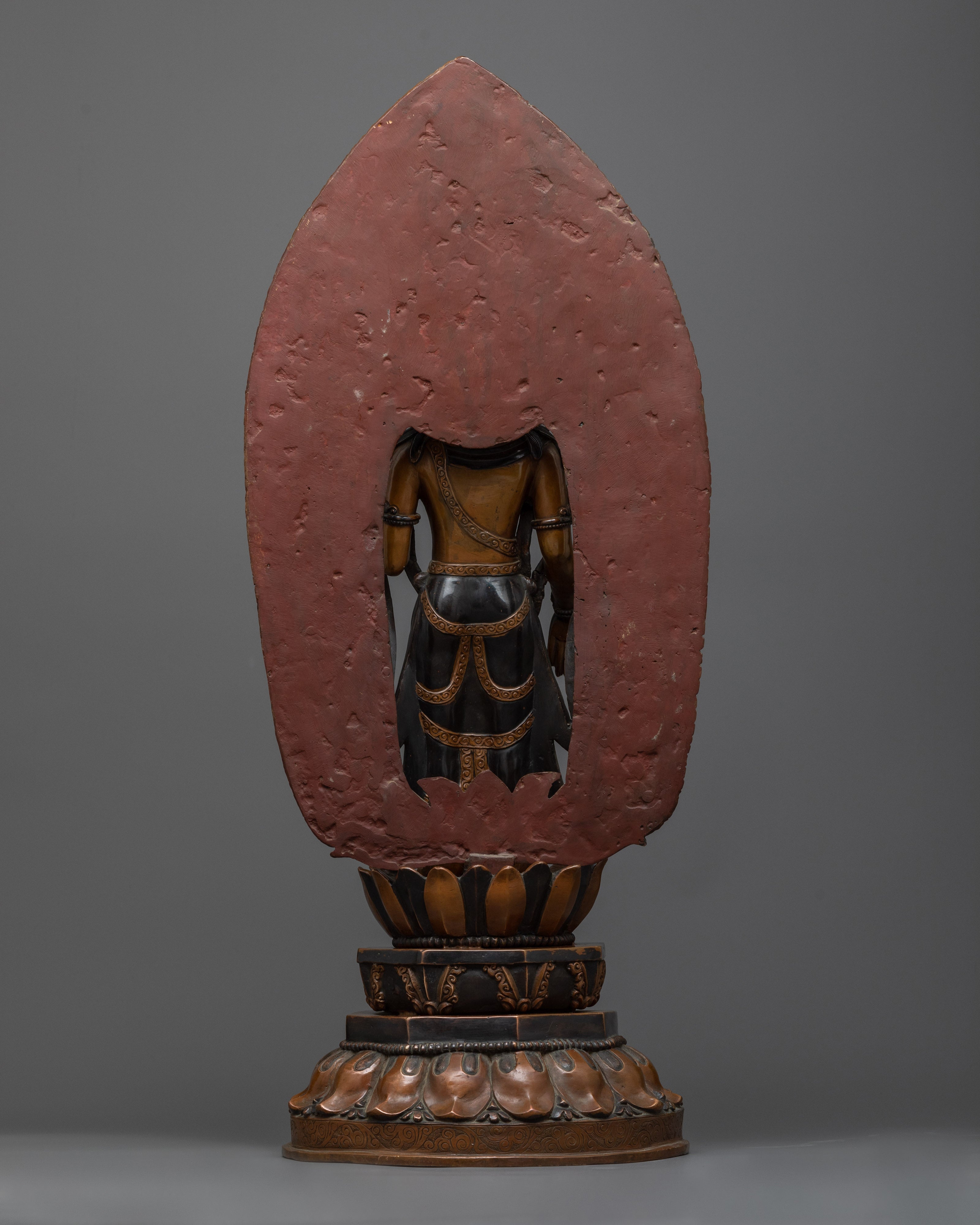 Majestic Japanese Avalokiteshvara Sculpture | Himalayan Zen Artwork