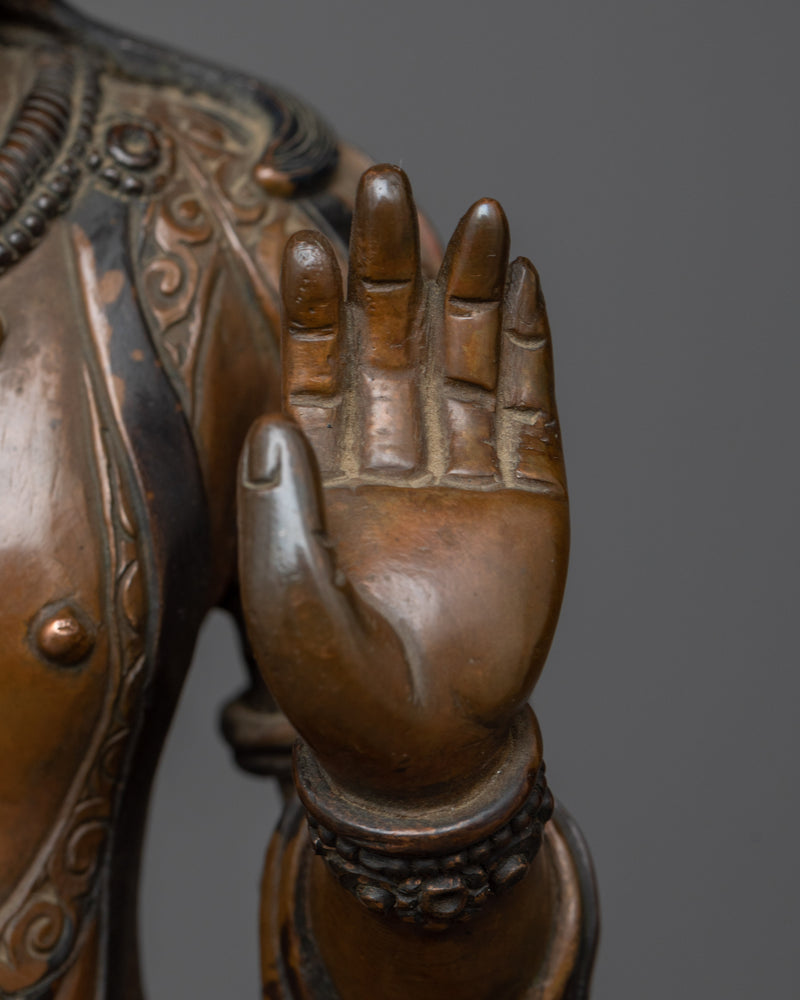 Majestic Japanese Avalokiteshvara Sculpture | Himalayan Zen Artwork