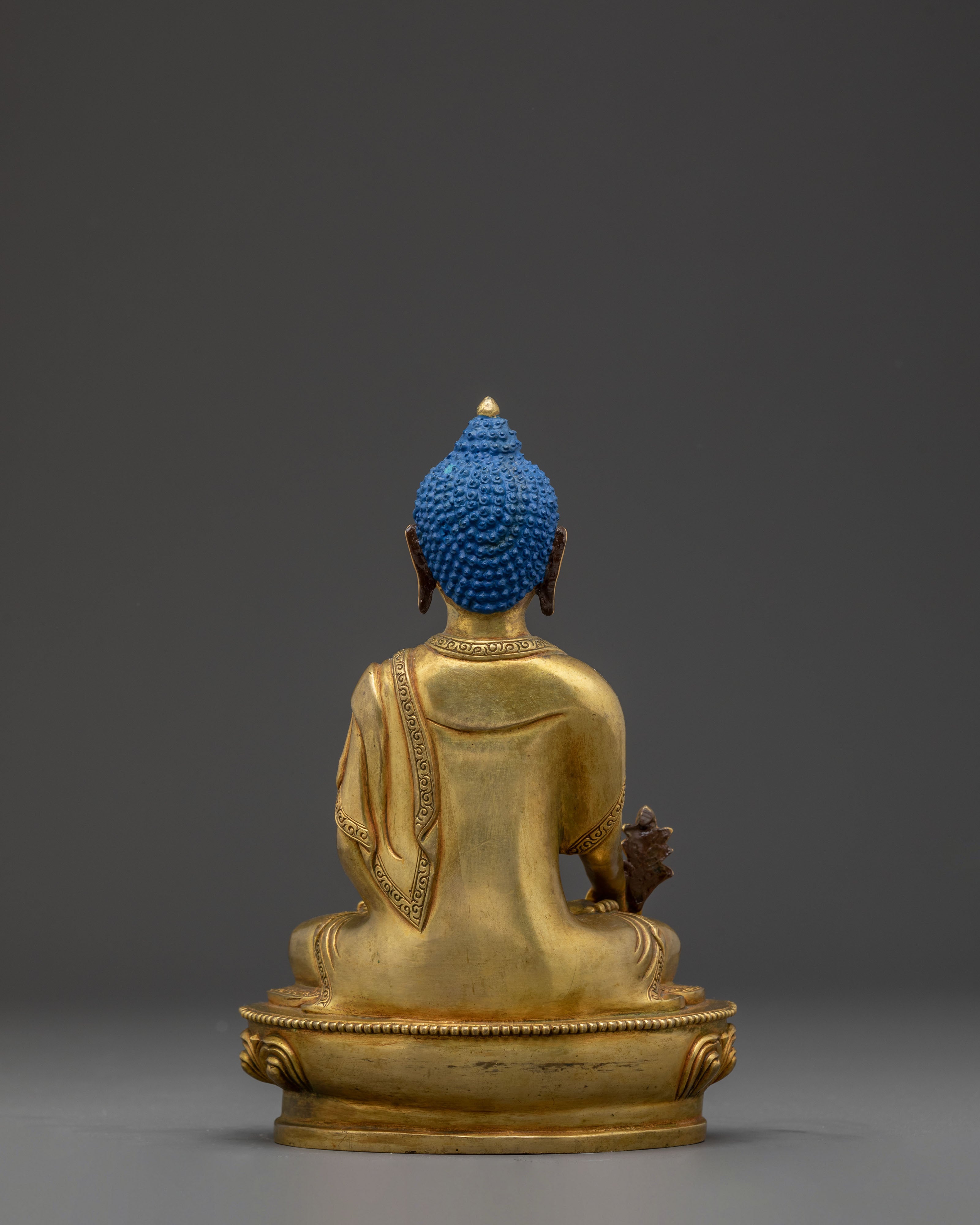 Handcrafted Medicine Buddha Figurine, The Healing Master | Sacred Sculpture