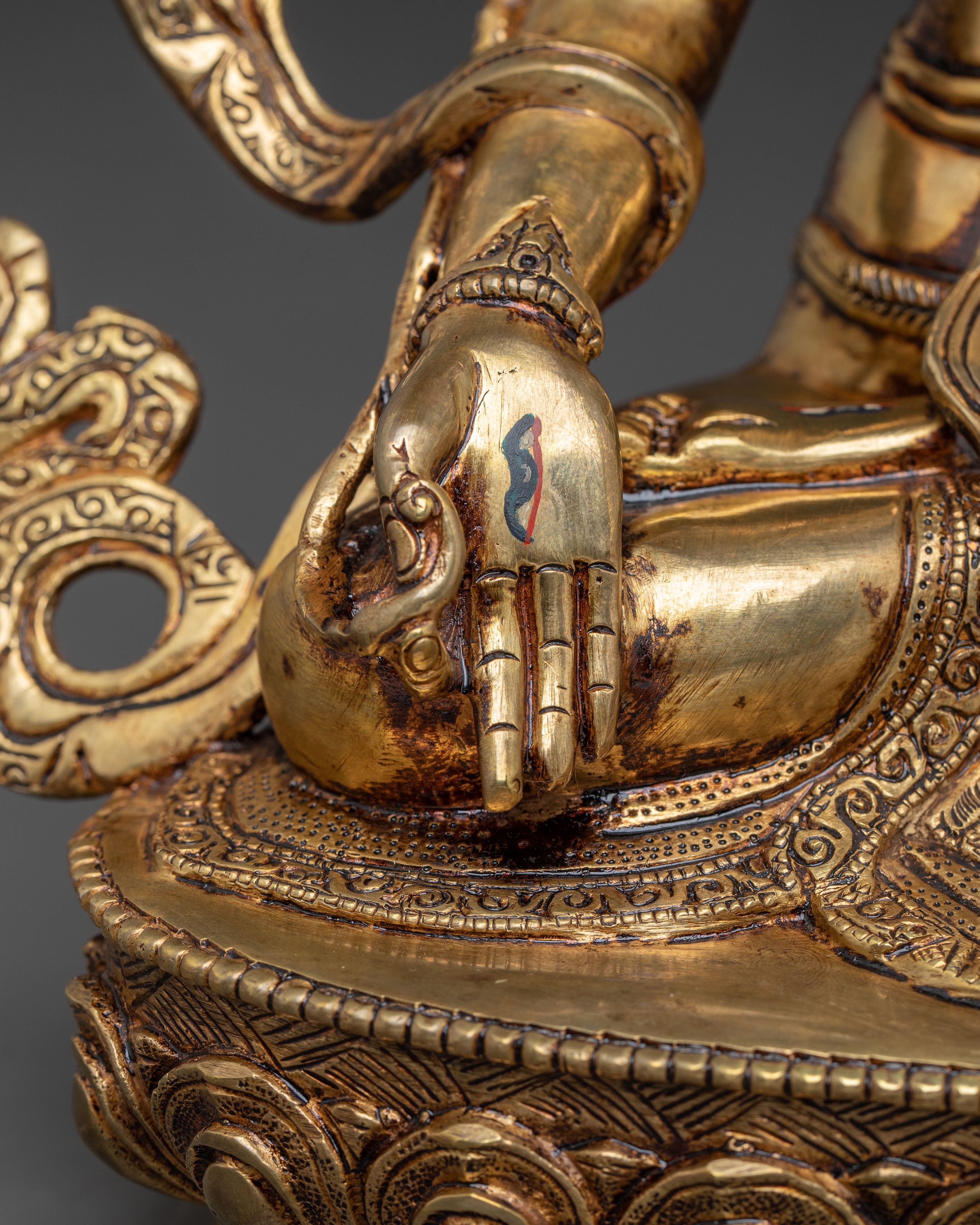 Sacred Seven-Eyed Healing Goddess White Tara Statue