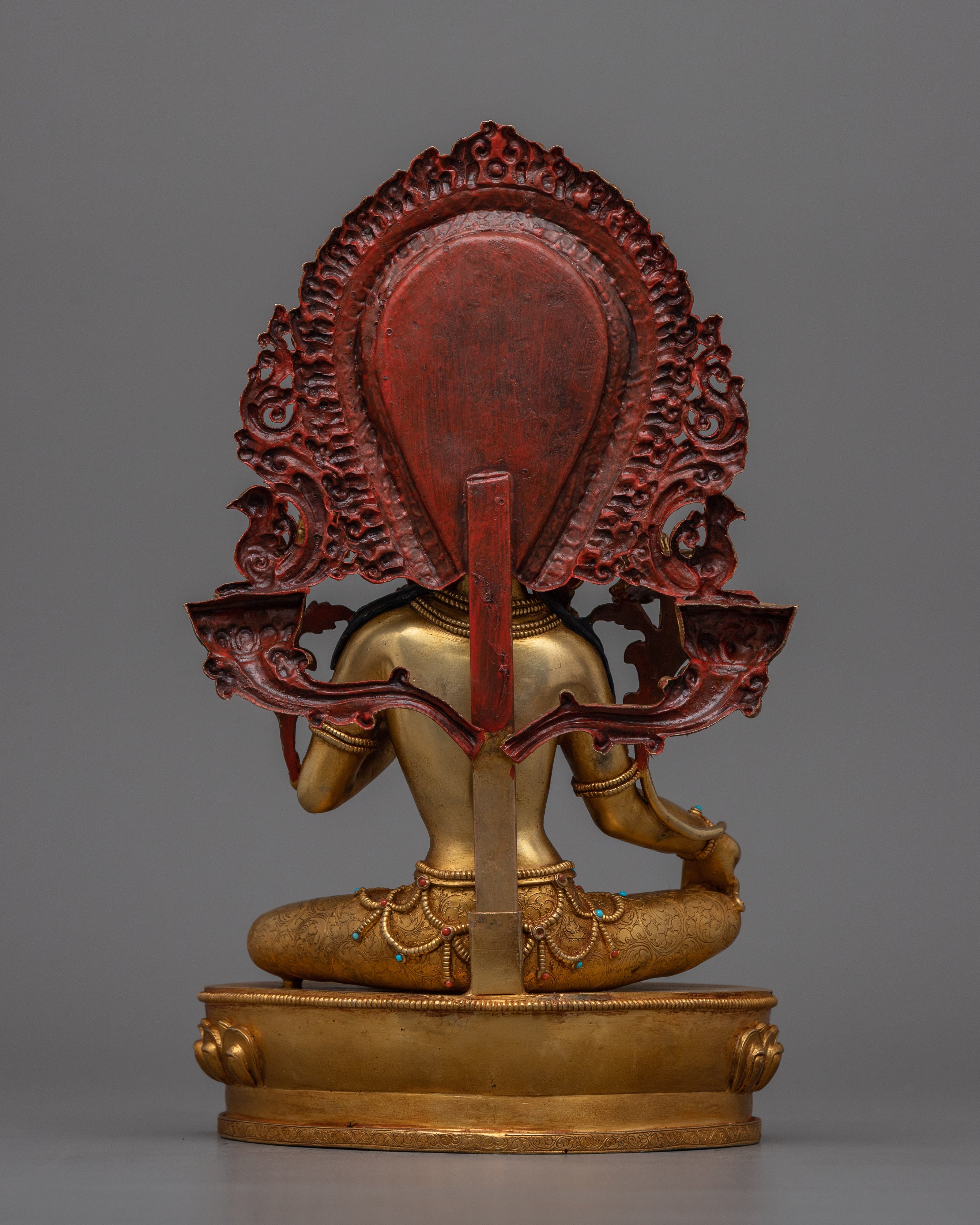 Female Buddha of Compassion Green Tara | Antique Finished Sculpture