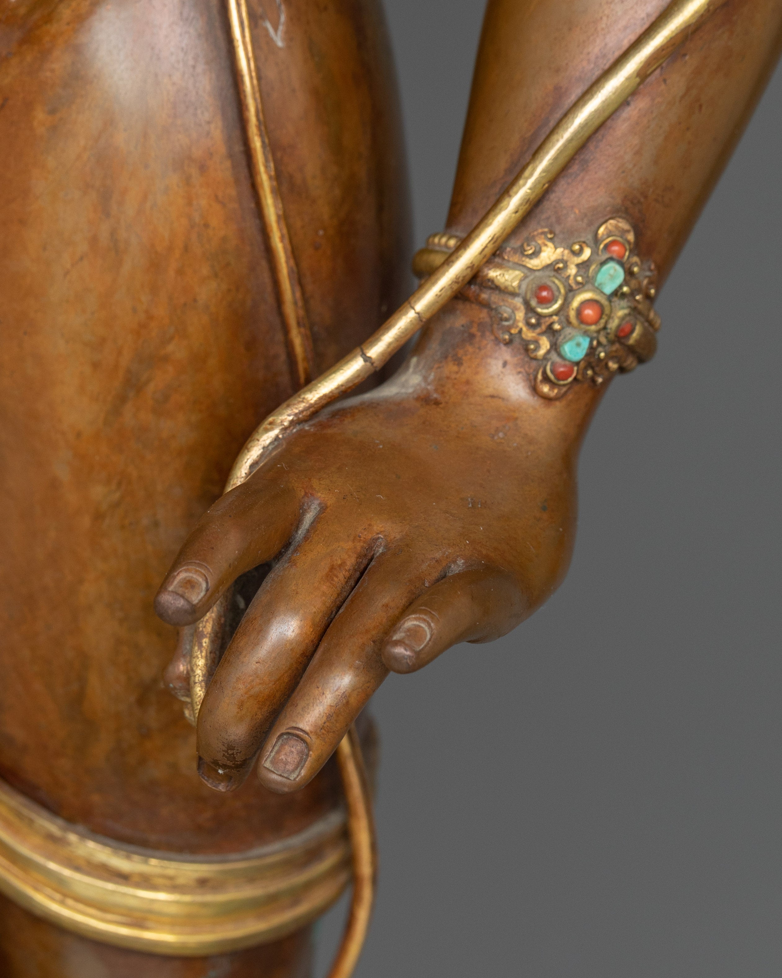 Standing Chenrezig Oxidized Statue | Life Like Oxidized Sculpture