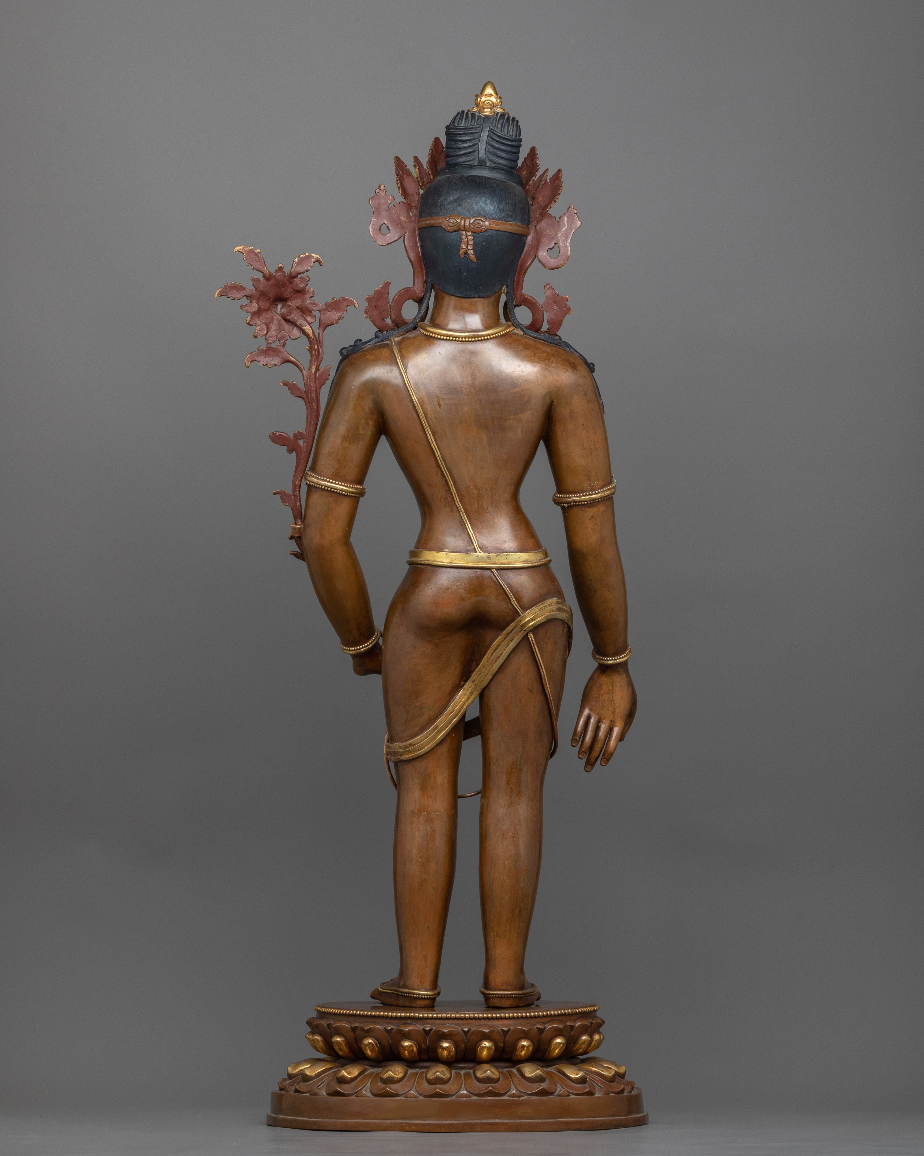 Standing Chenrezig Oxidized Statue | Life Like Oxidized Sculpture