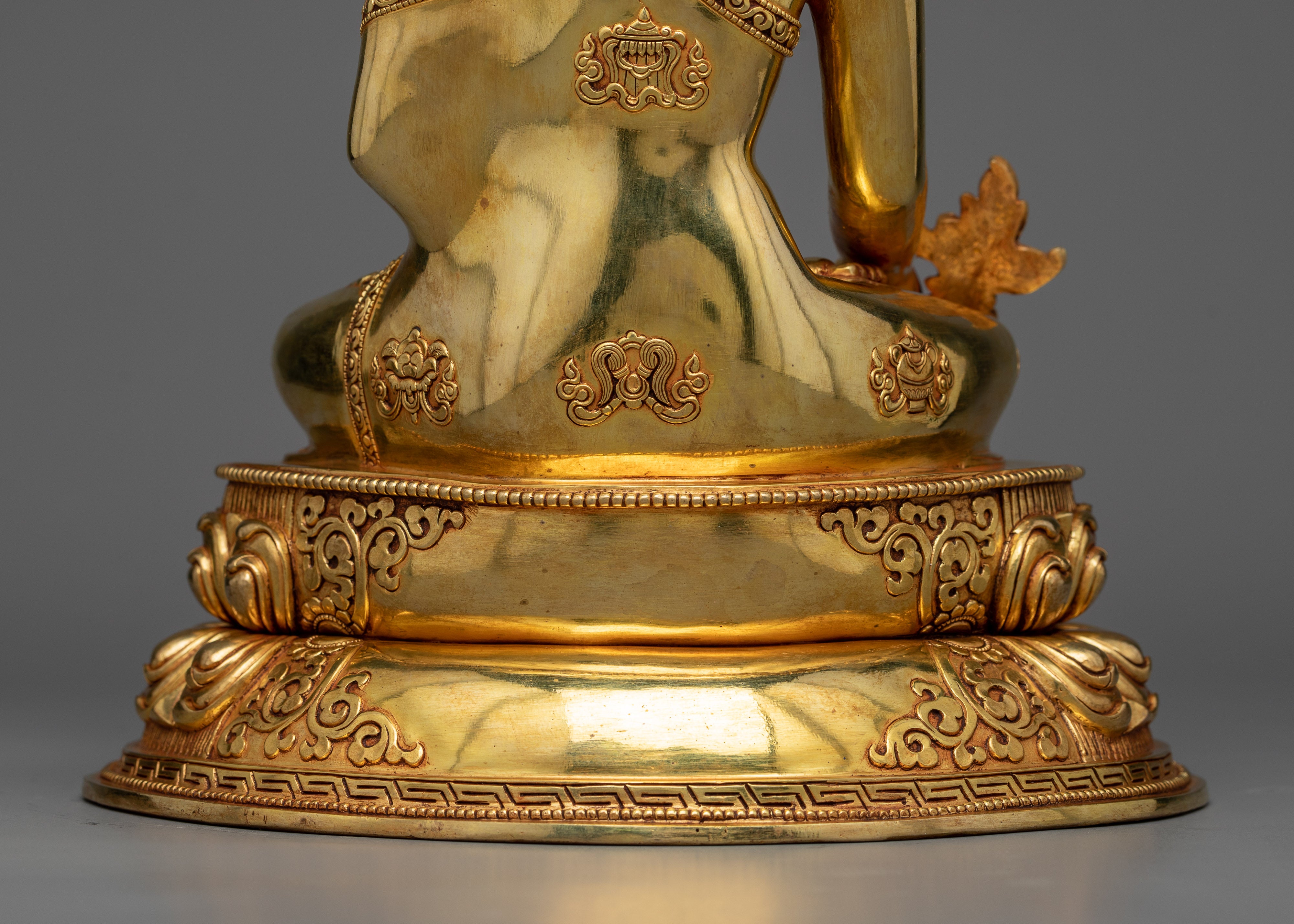 Healing Buddha Bhaisajyaguru Statue | Himalayan Handmade Glossy Sculptures