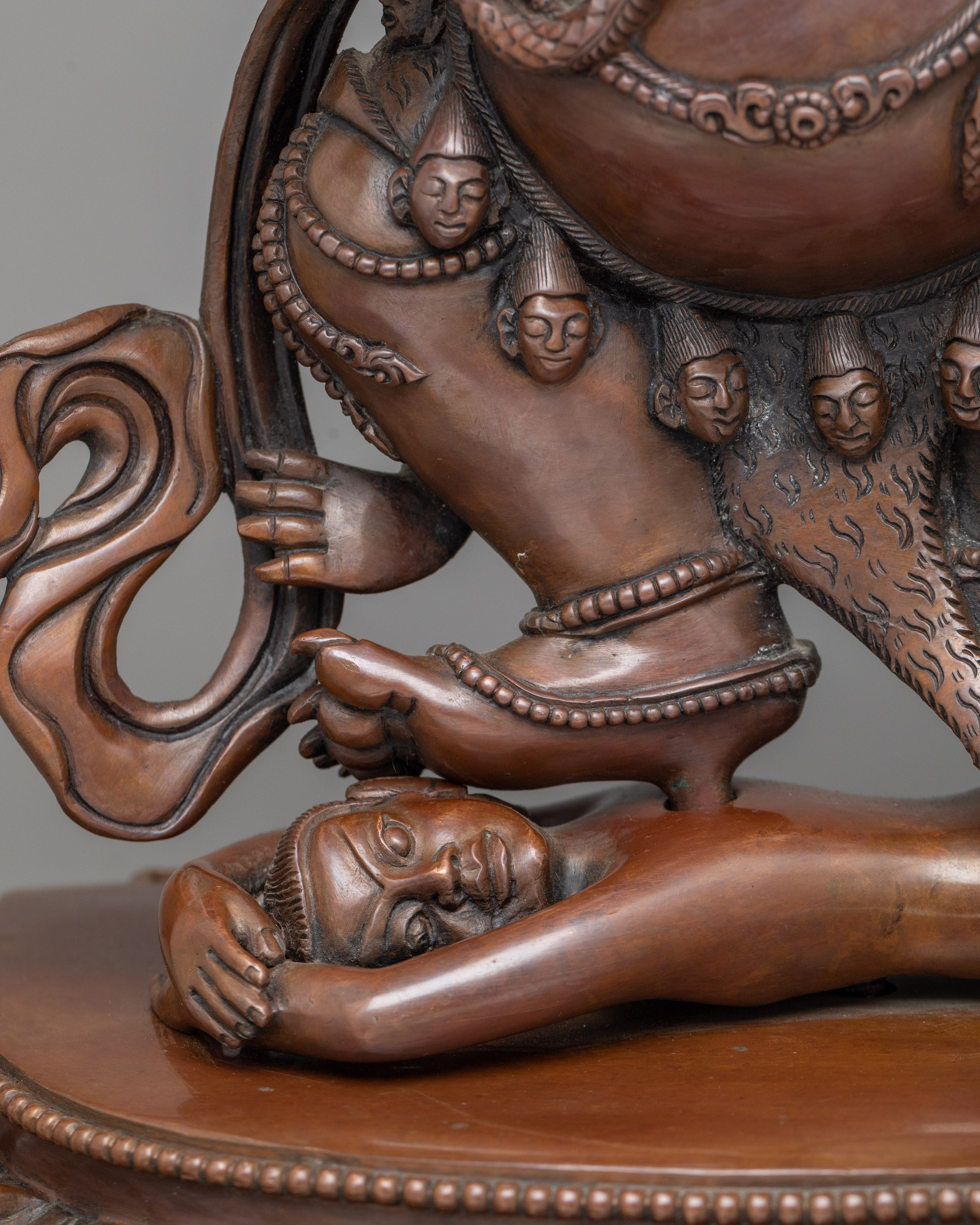 Sakyapa Mahakala Sculpture | The Protector's Grand Statue