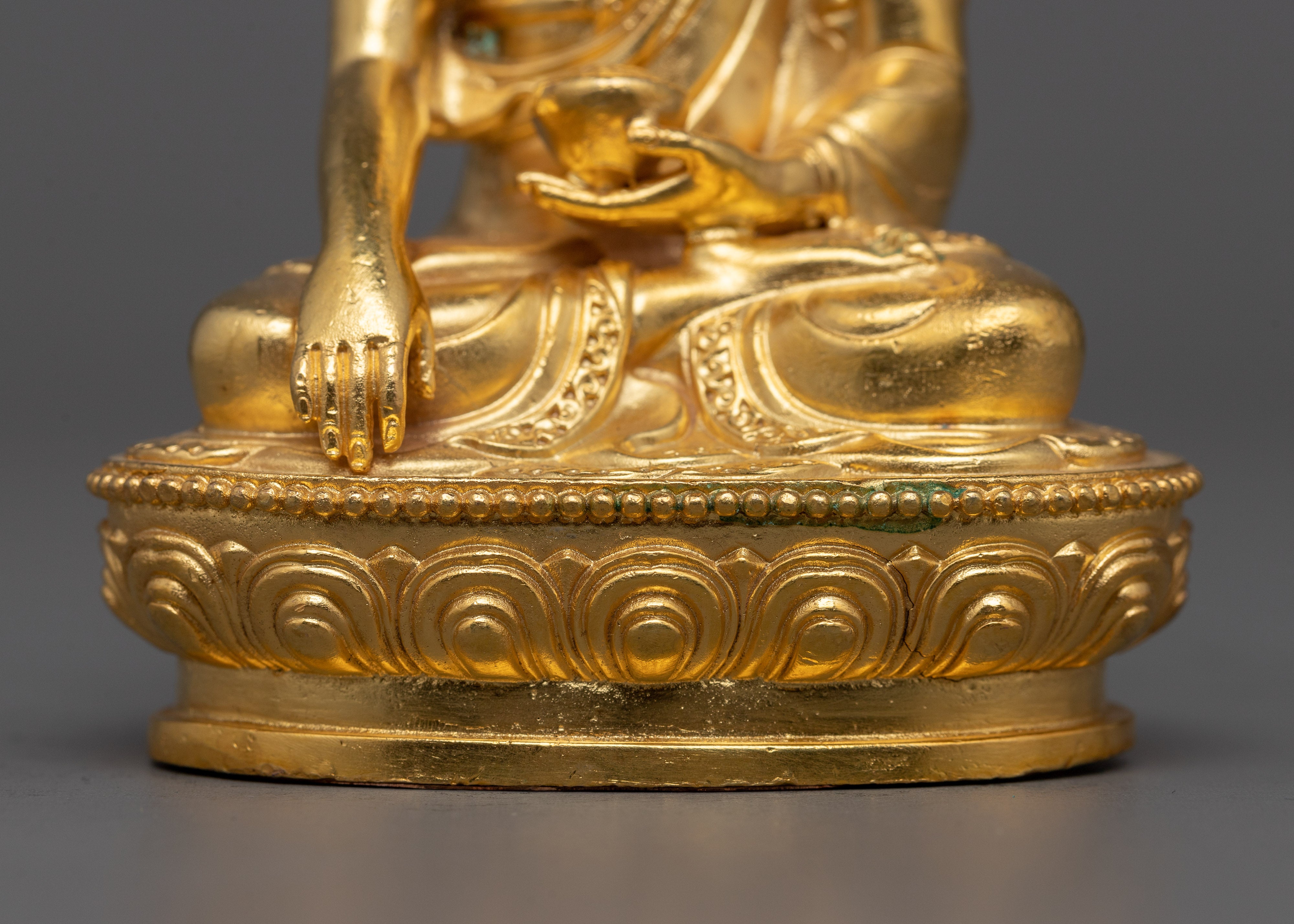 Tiny Shakyamuni Buddha Statue | 24K Gold Radiance