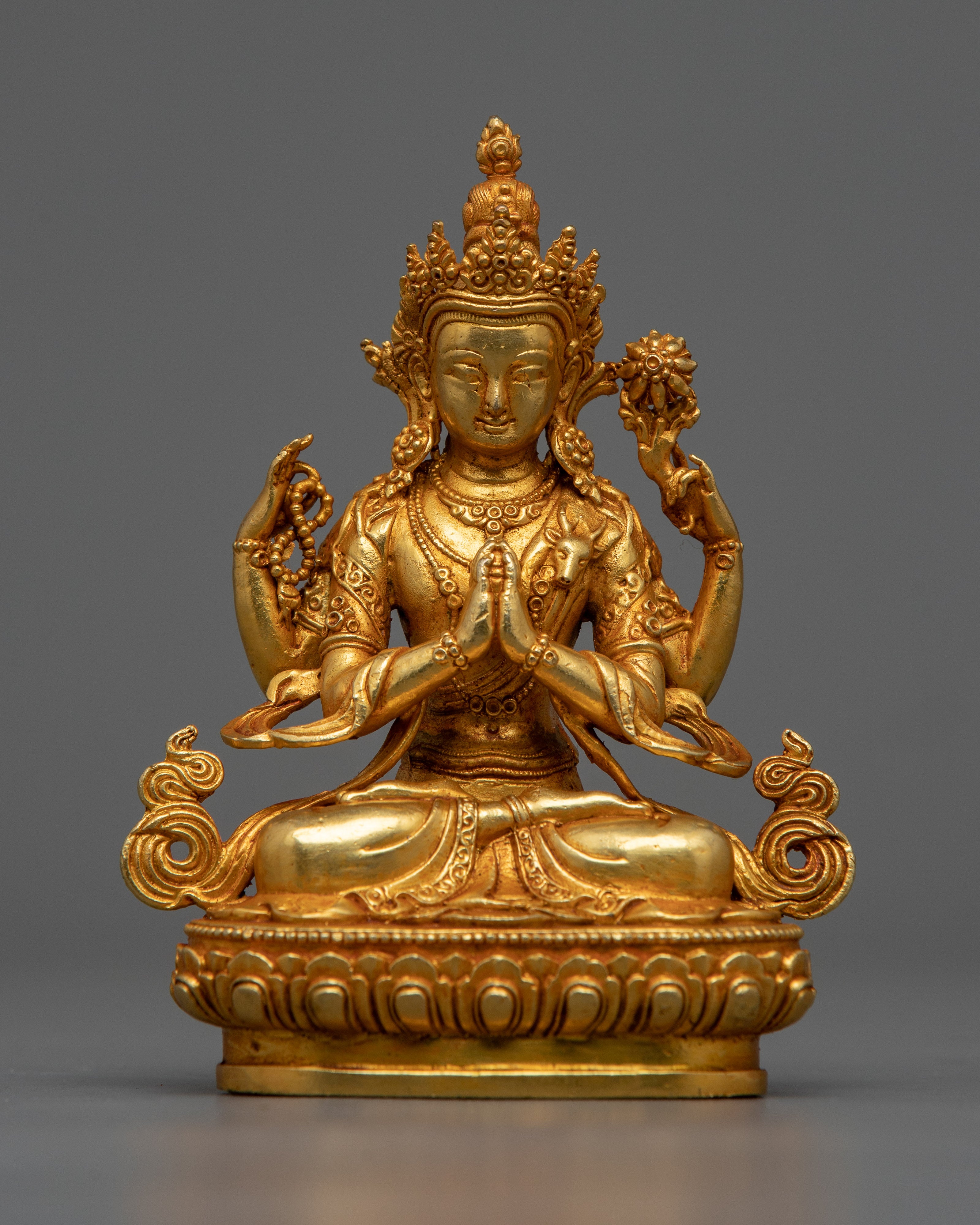 Miniature Bodhisattva Collection | 24K Gold Electroplated Set