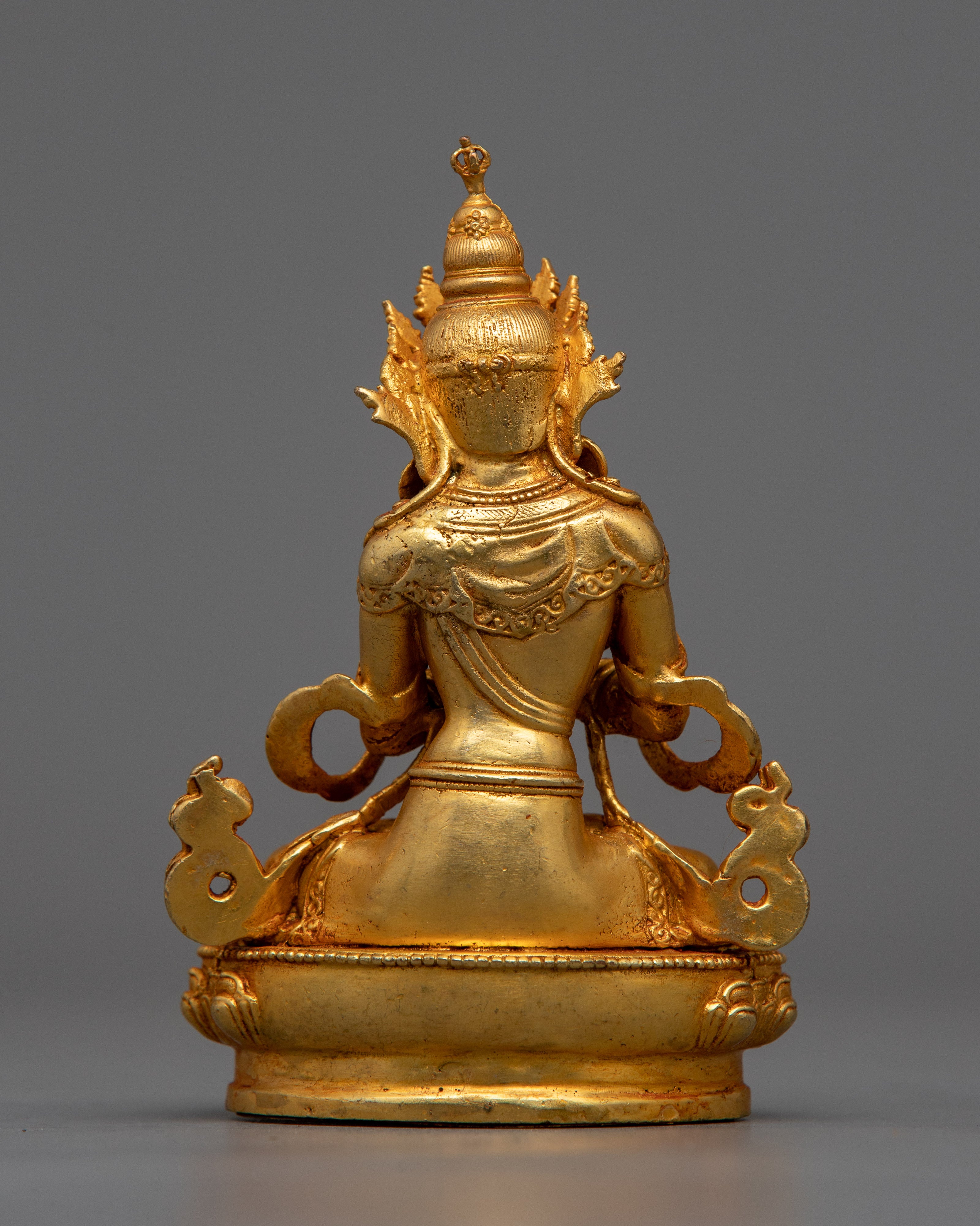 Miniature Vajradhara Statue | 24K Gold Electroplated Essence of Buddhahood