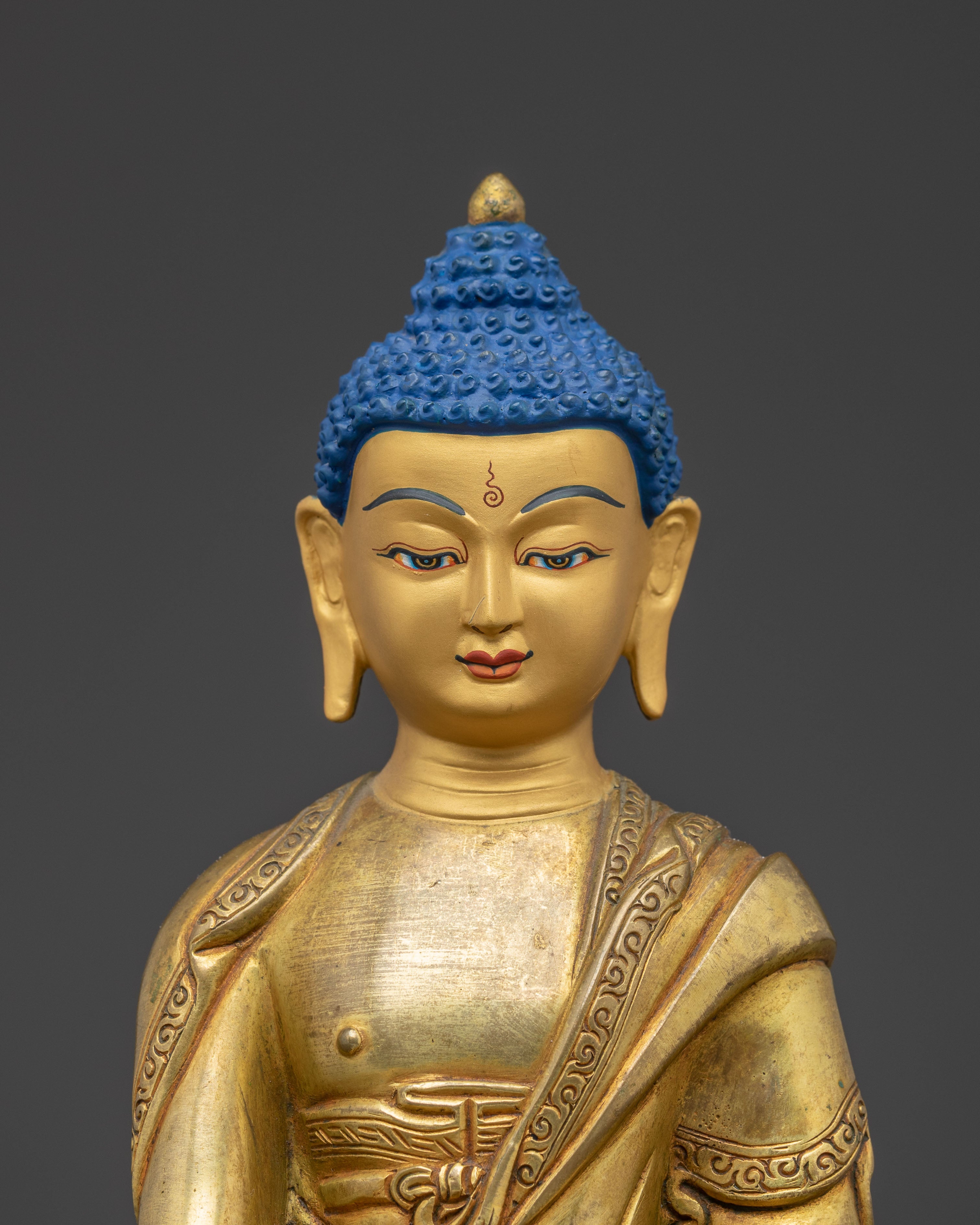 Handcrafted Medicine Buddha Figurine, The Healing Master | Sacred Sculpture