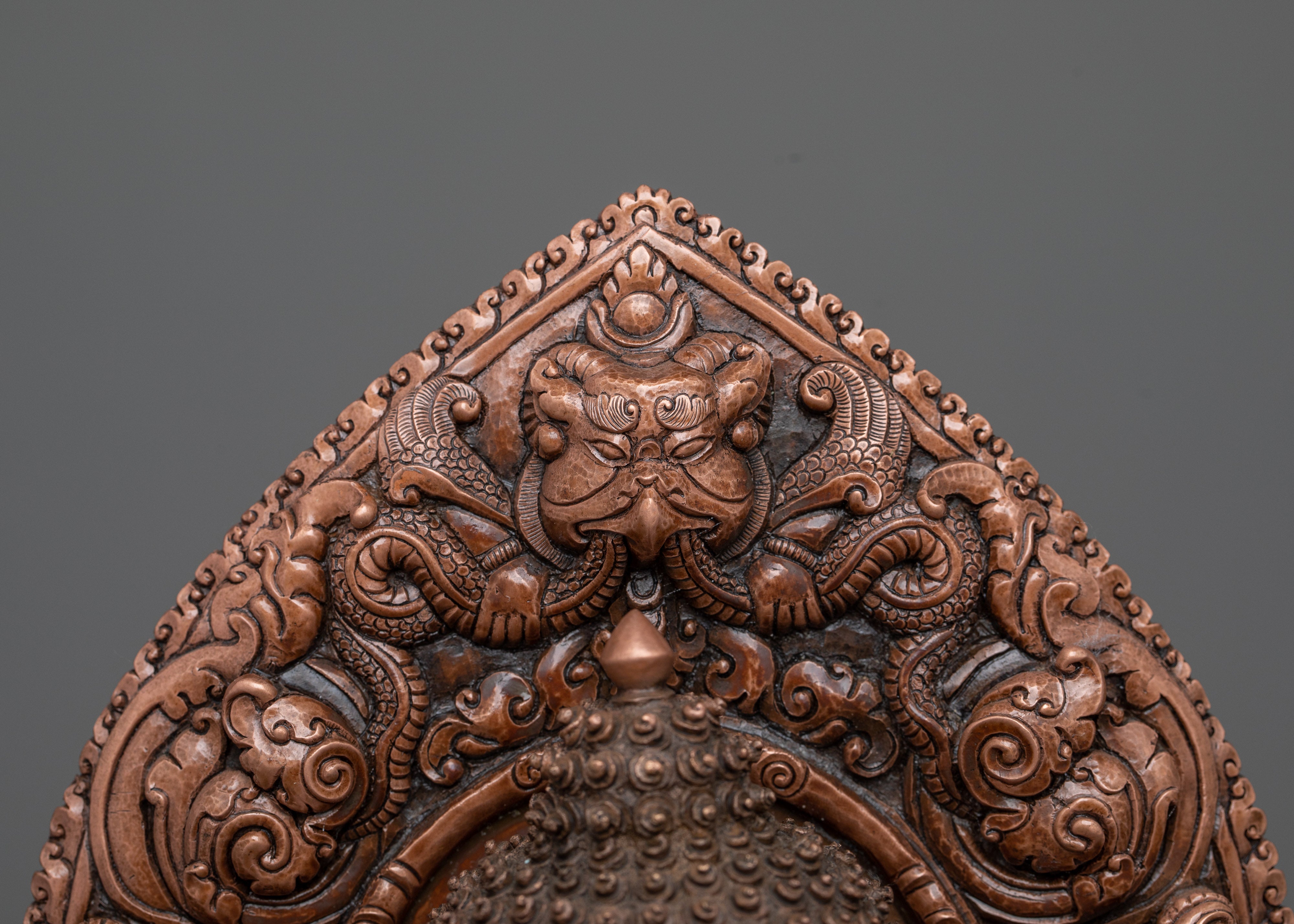 Namo Shakyamuni Buddha Oxidized Statue | Timeless Tranquility in Copper