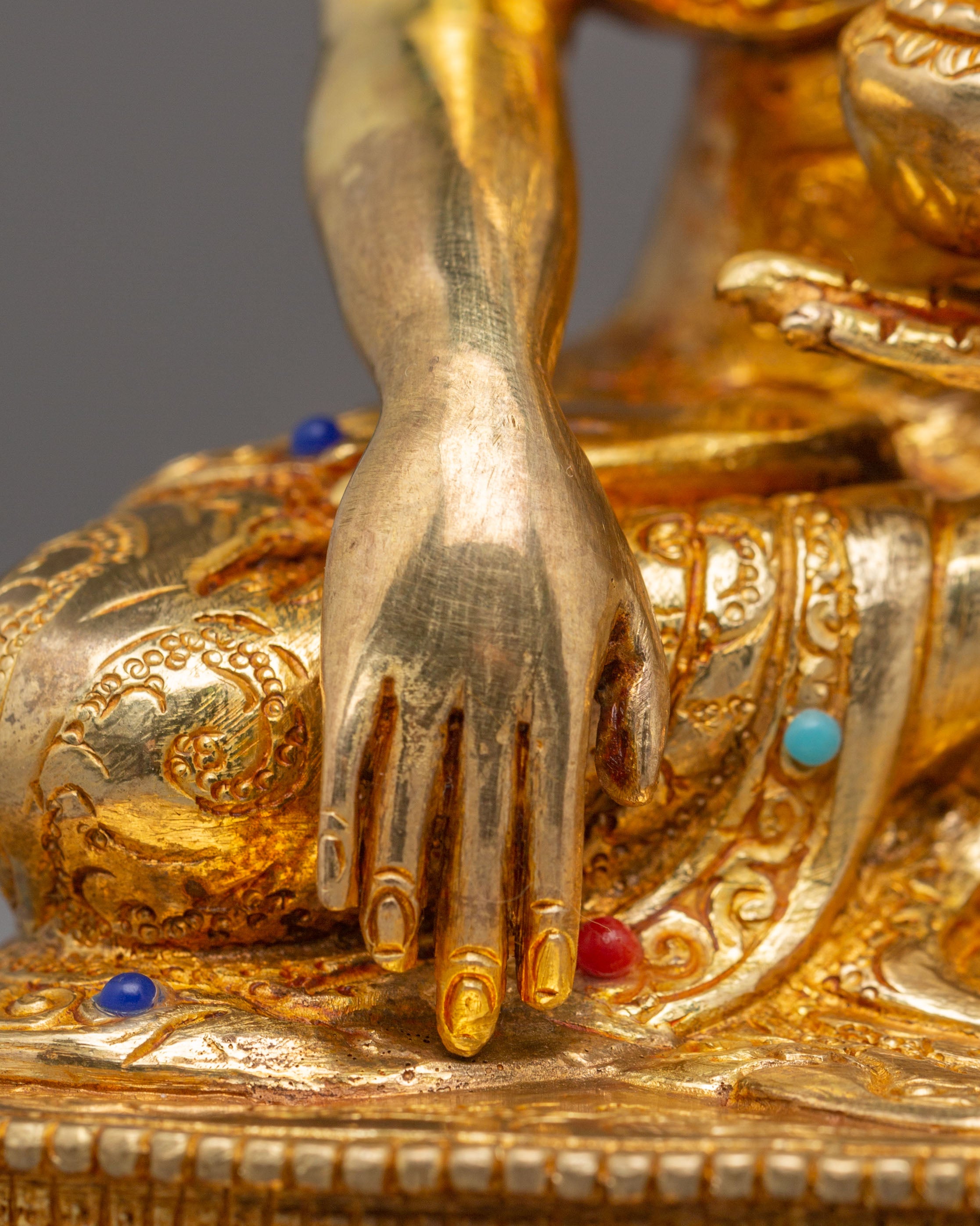 Tibetan Shakyamuni Buddha Figurine, Teacher of Dharma