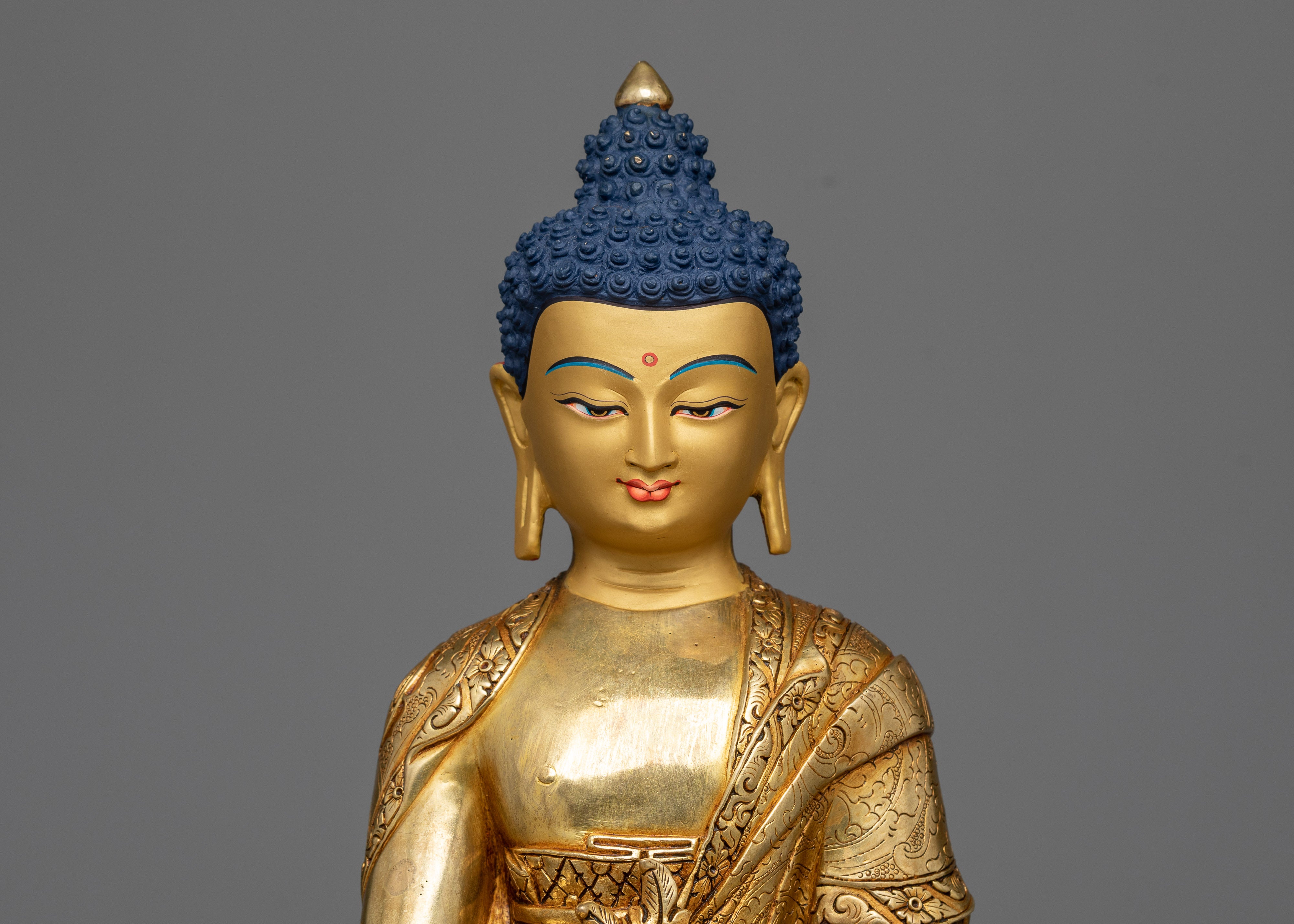24K Gold-Gilded Medicine Buddha Statue | Beacon of Healing and Wellbeing