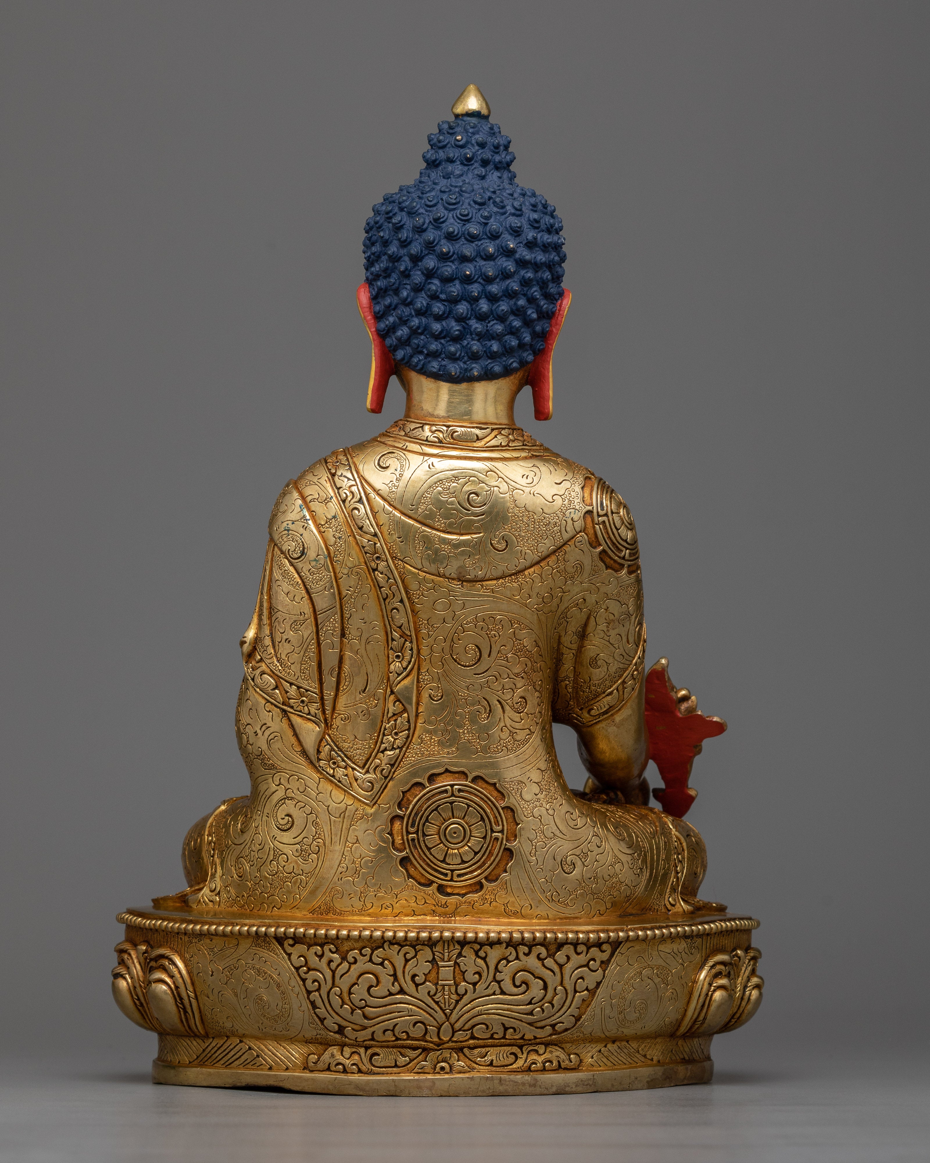 24K Gold-Gilded Medicine Buddha Statue | Beacon of Healing and Wellbeing