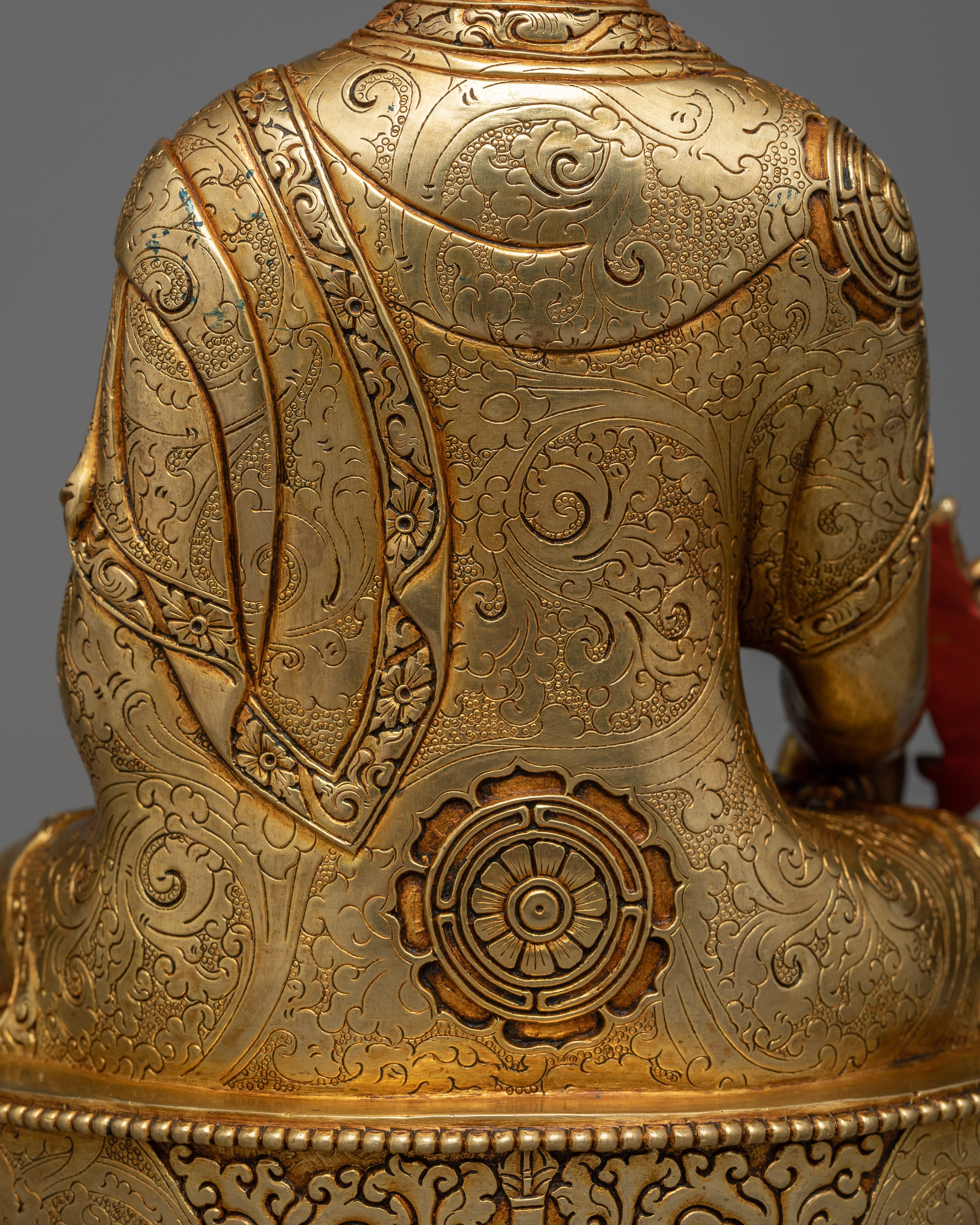 24K Gold-Gilded Medicine Buddha Statue | Beacon of Healing and Wellbeing