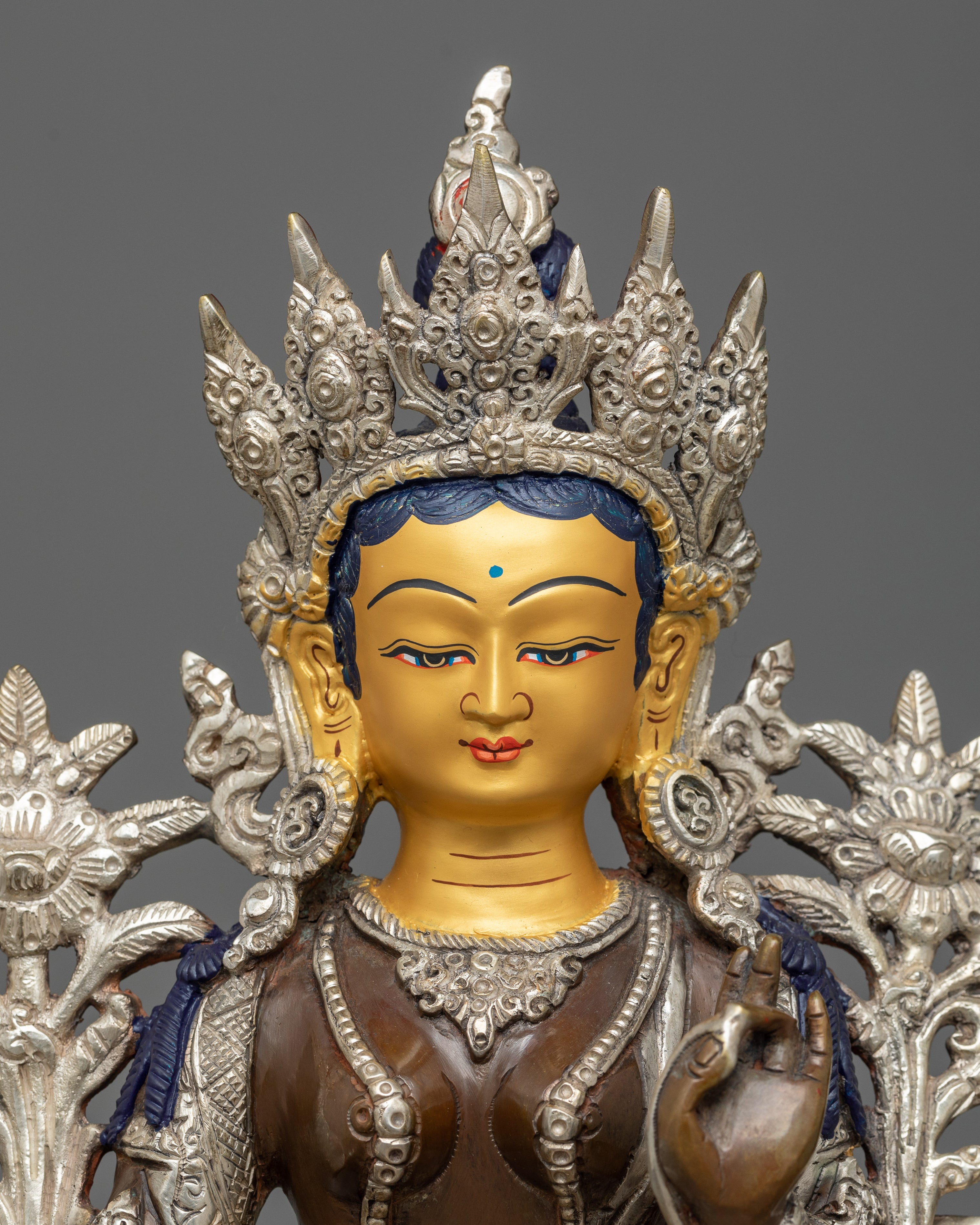green tara buddha statue