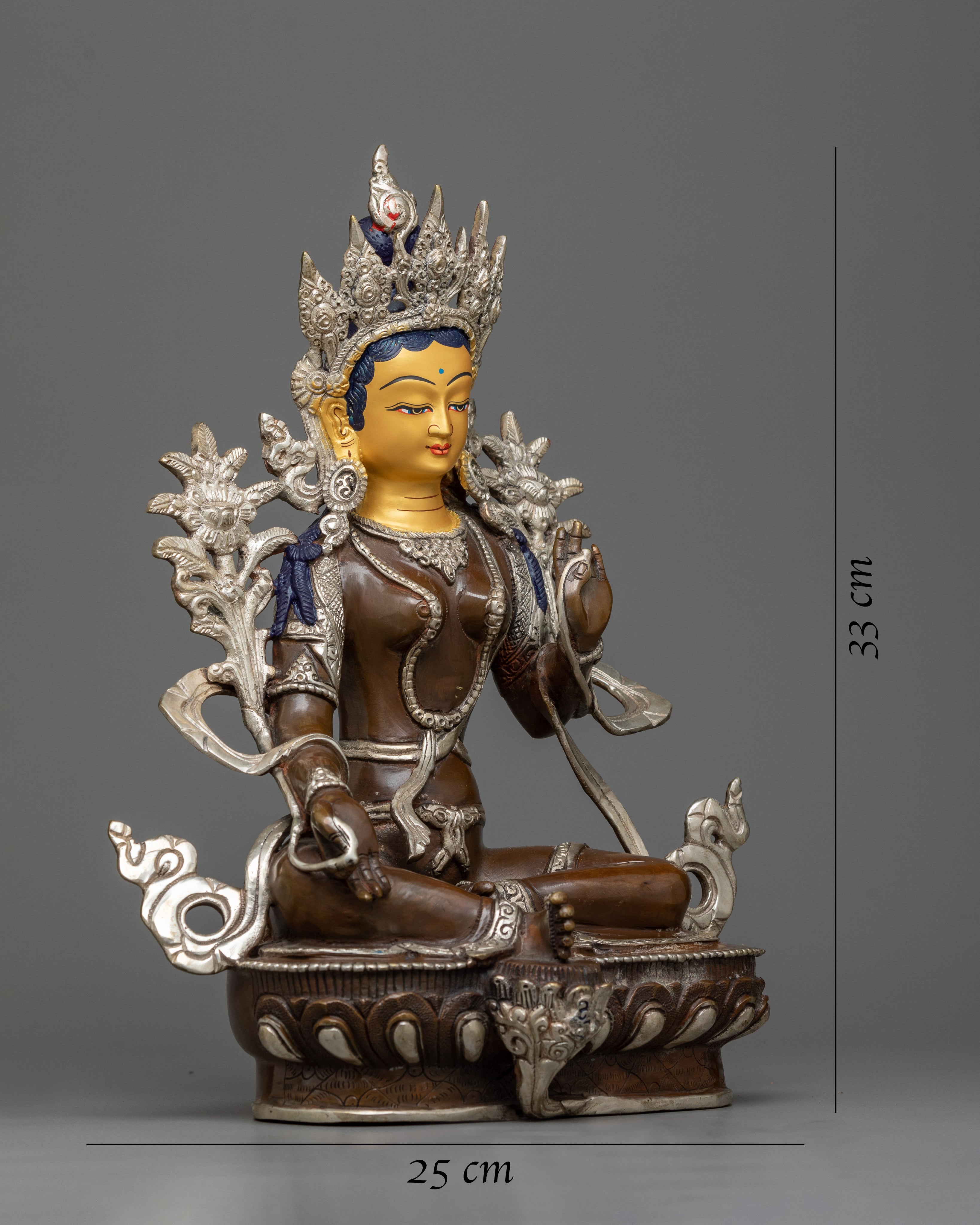 green tara buddha statue