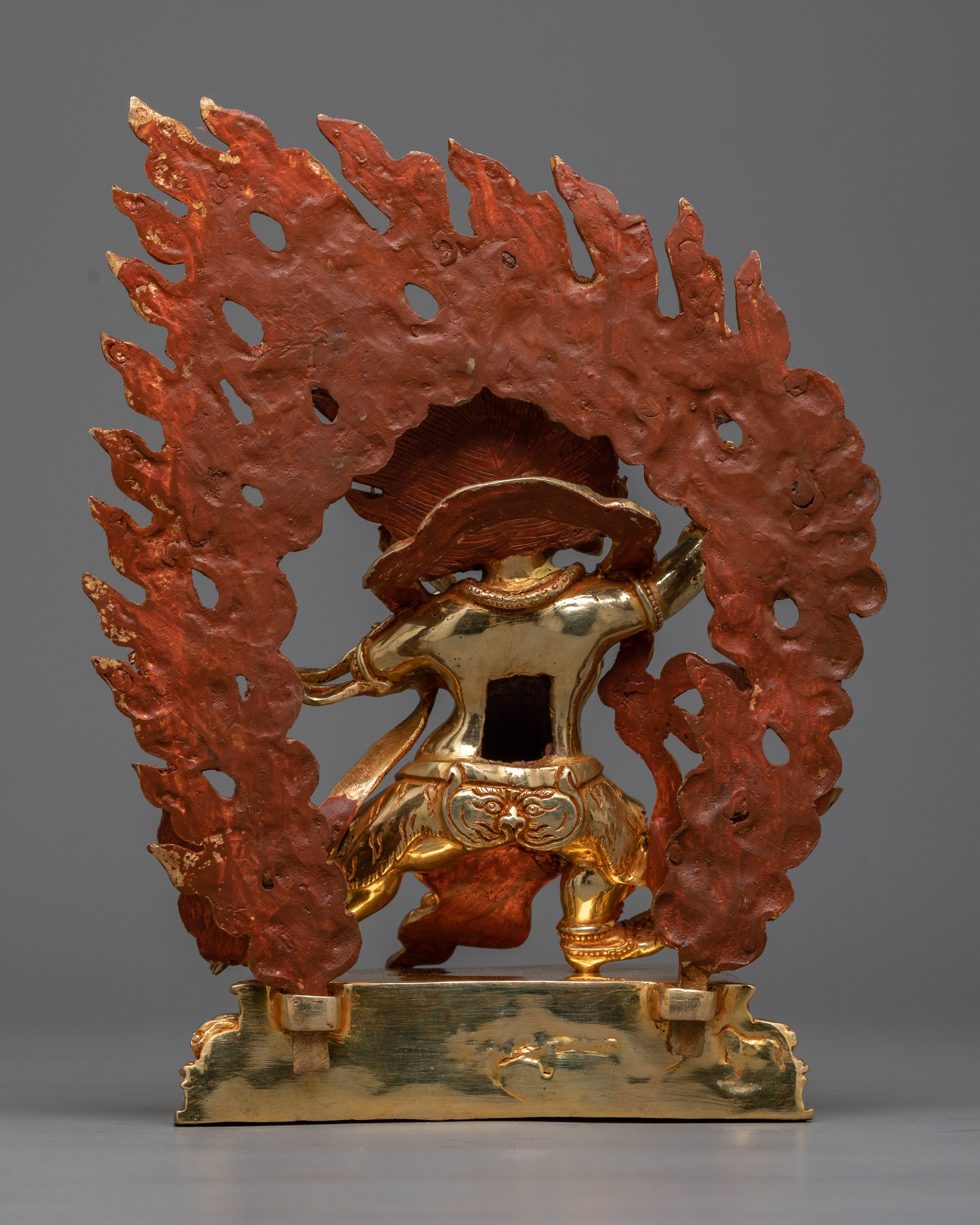 Vajrapani Bodhisattva Sculpture | Gold Gilded Power and Protection