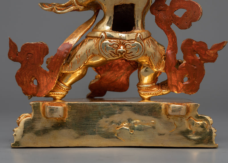 Vajrapani Bodhisattva Sculpture | Gold Gilded Power and Protection