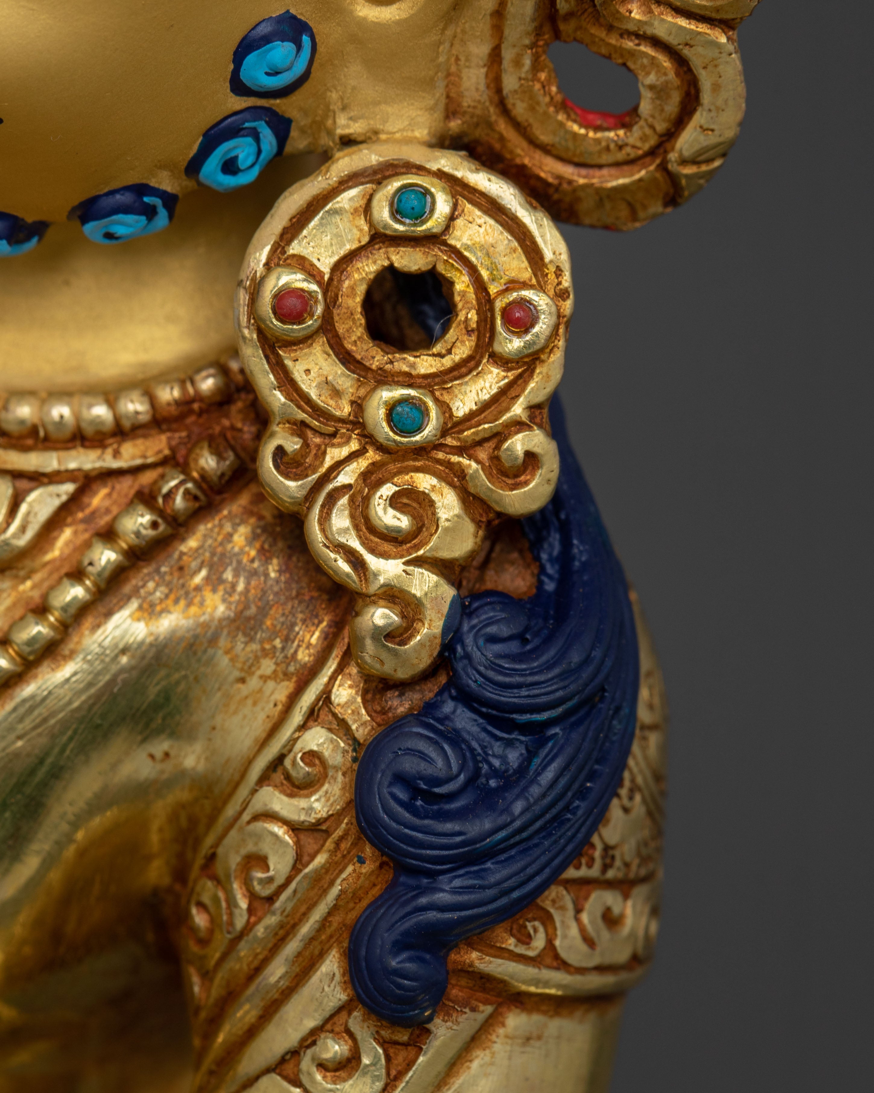 Sculpture of Dzambhala: Buddhist Wealth Icon | Home Altar Decor