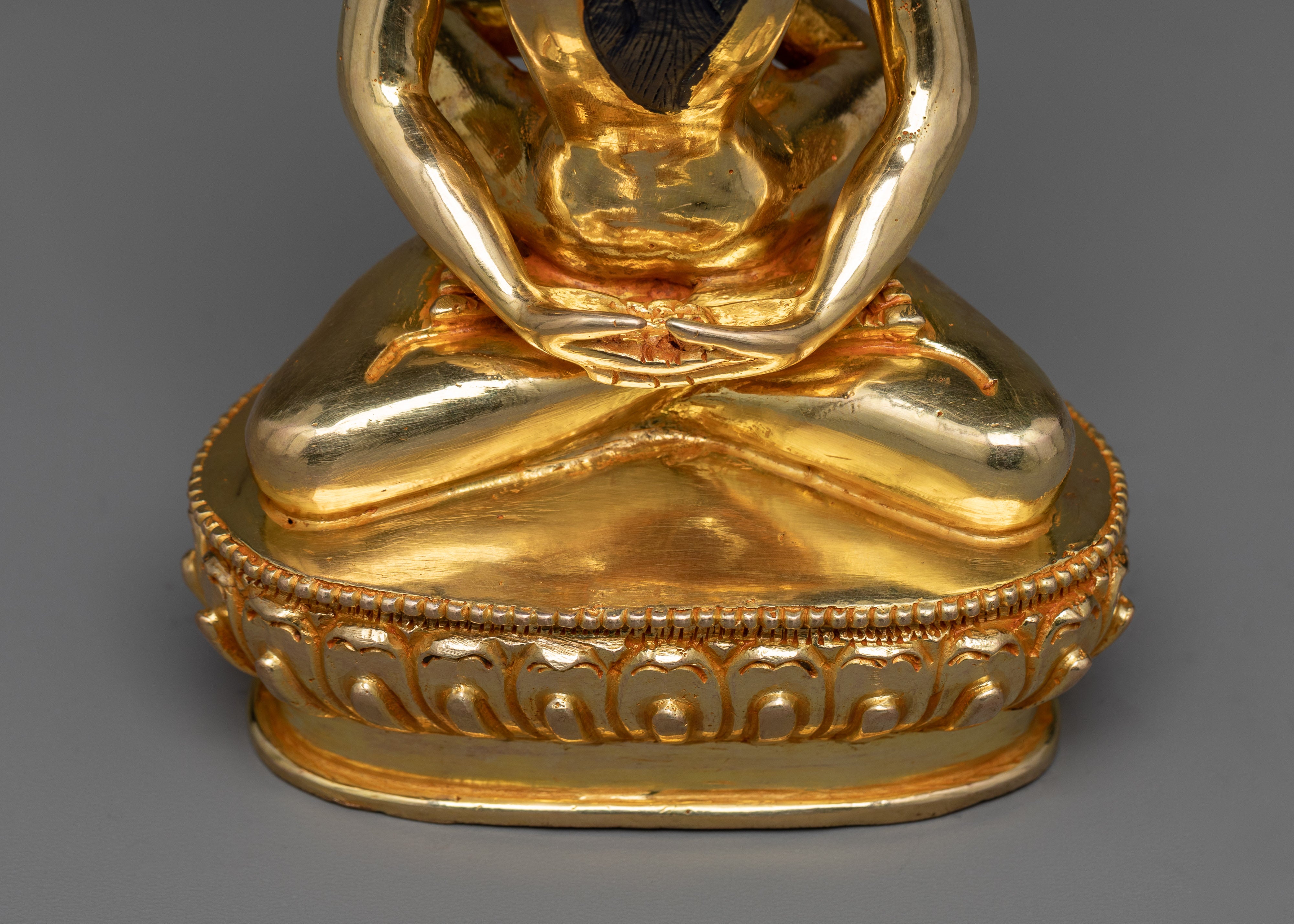 Samantabhadra & samantabhadri Yab Yum Statue | 24K Gold Gilded Tantric Union