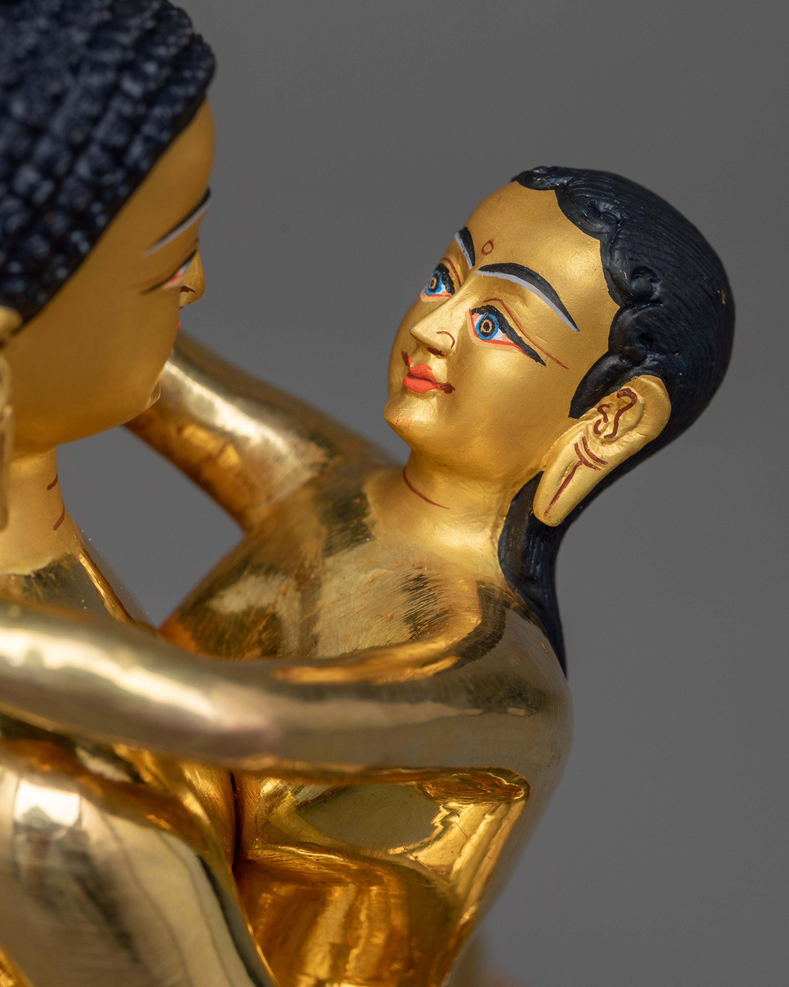 Enlightening Samantabhadra Yab Yum Idol | 24K Gold Gilded Union