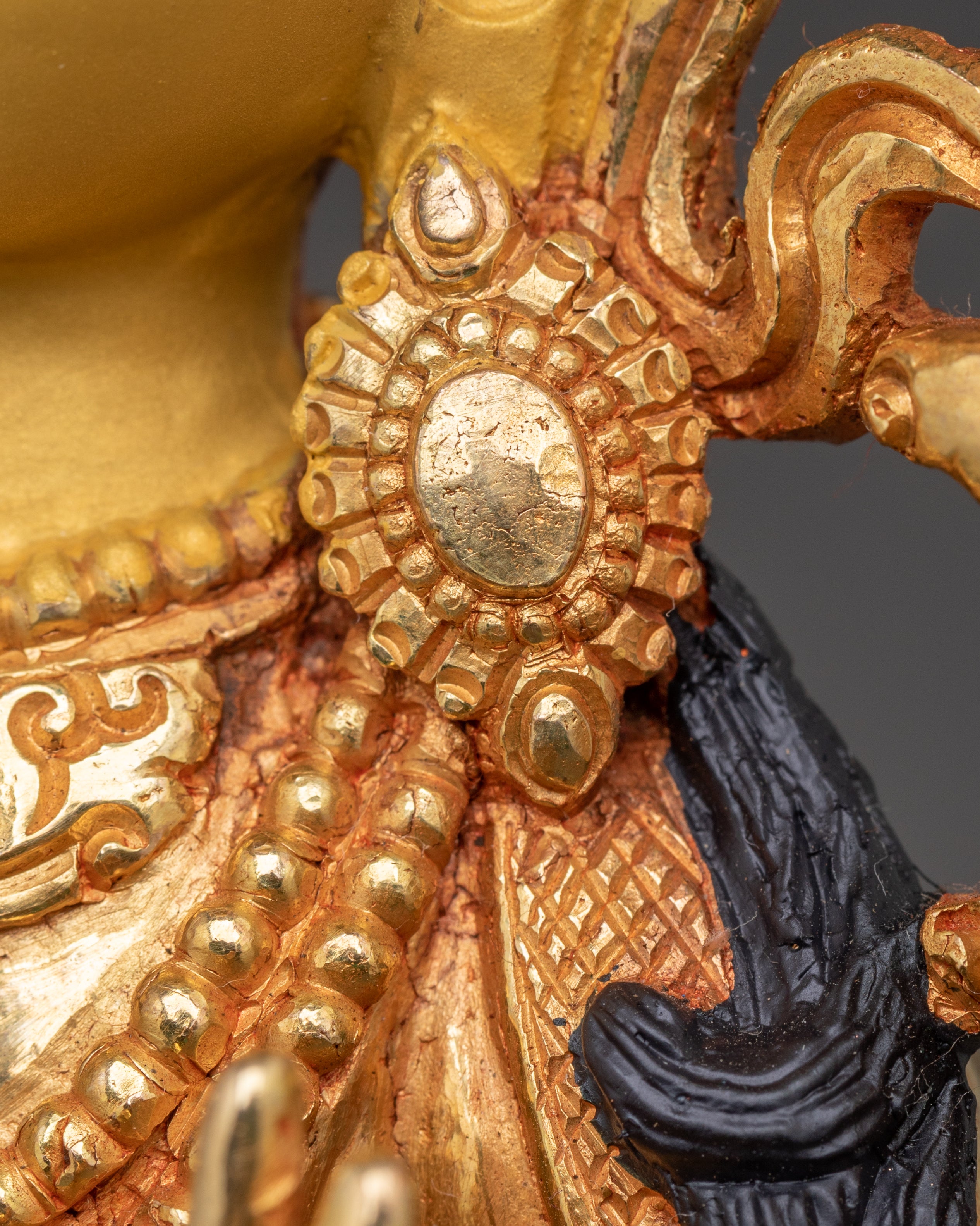 Handcrafted Copper Art of Bodhisattva Manjushri | Tibetan Buddhist Deity